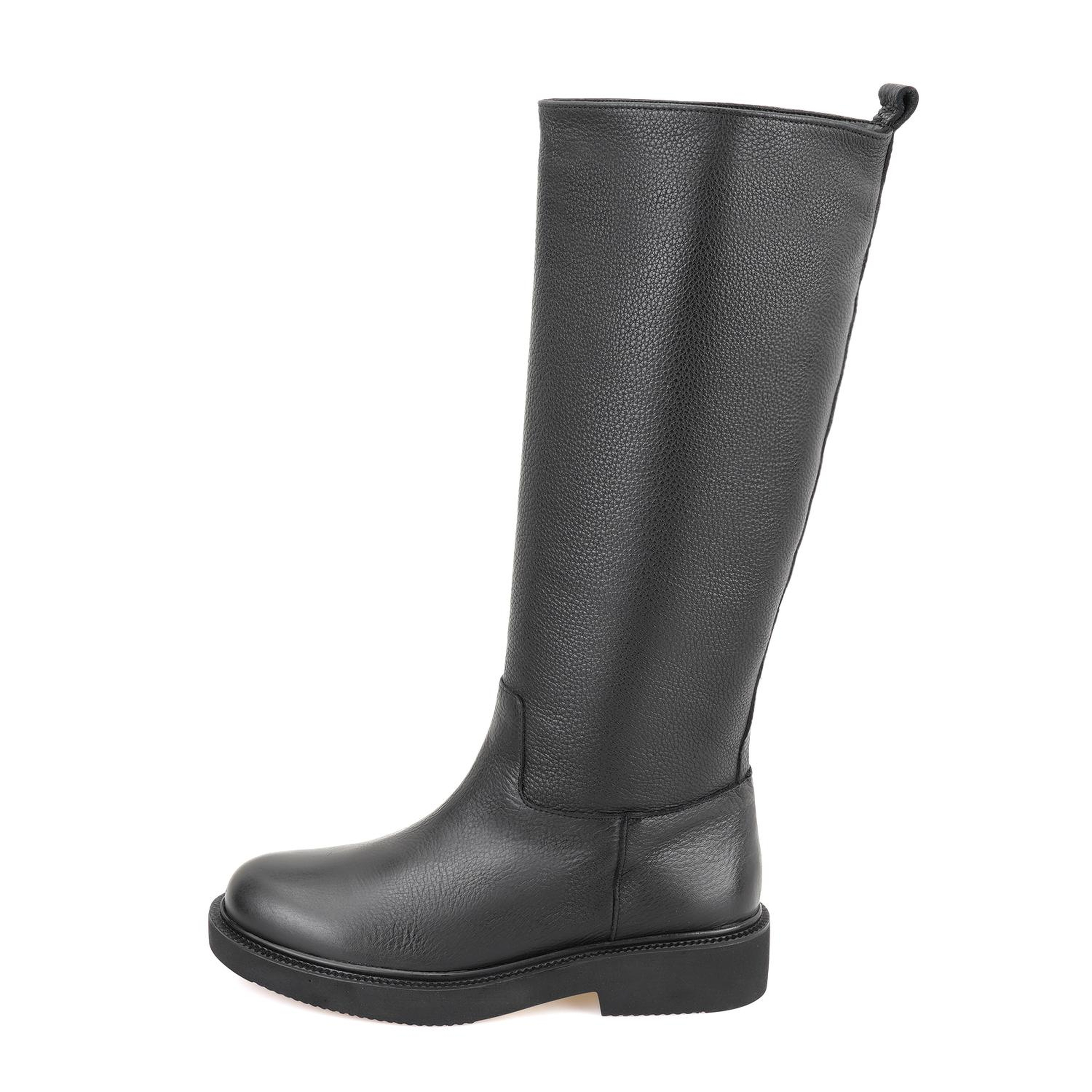 Kadın Siyah Deri Çizme