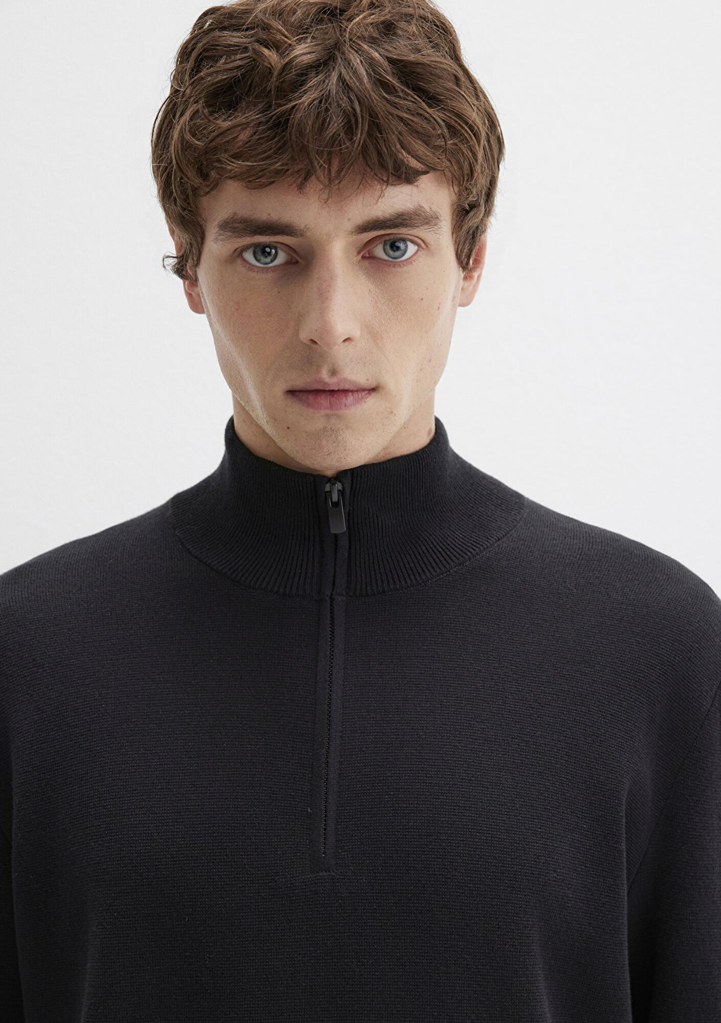 Mavi Siyah Kazak Regular Fit / Normal Kesim 0710328-900