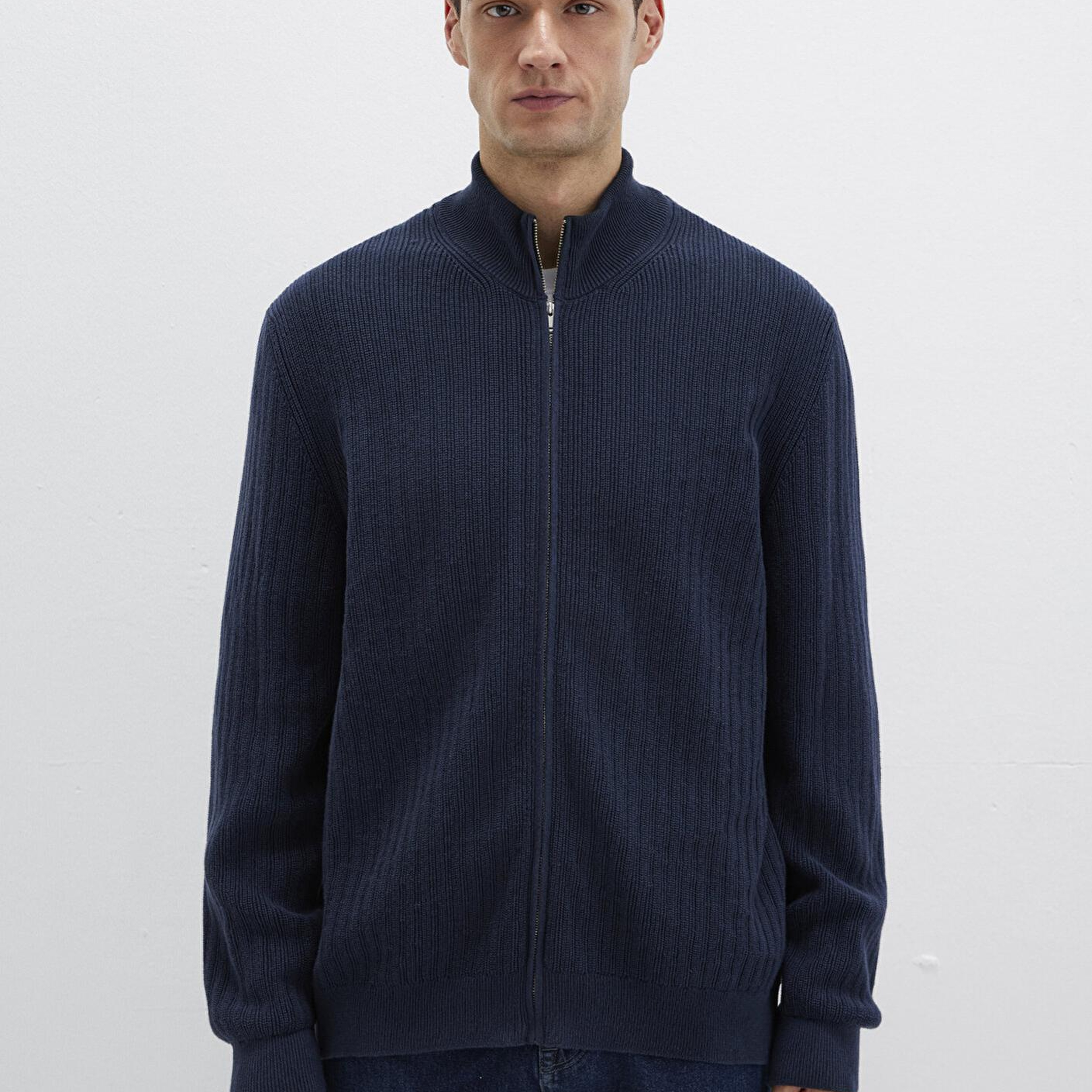 Mavi Mavi Black Fermuarlı Lacivert Hırka Regular Fit / Normal Kesim 0710326-70490