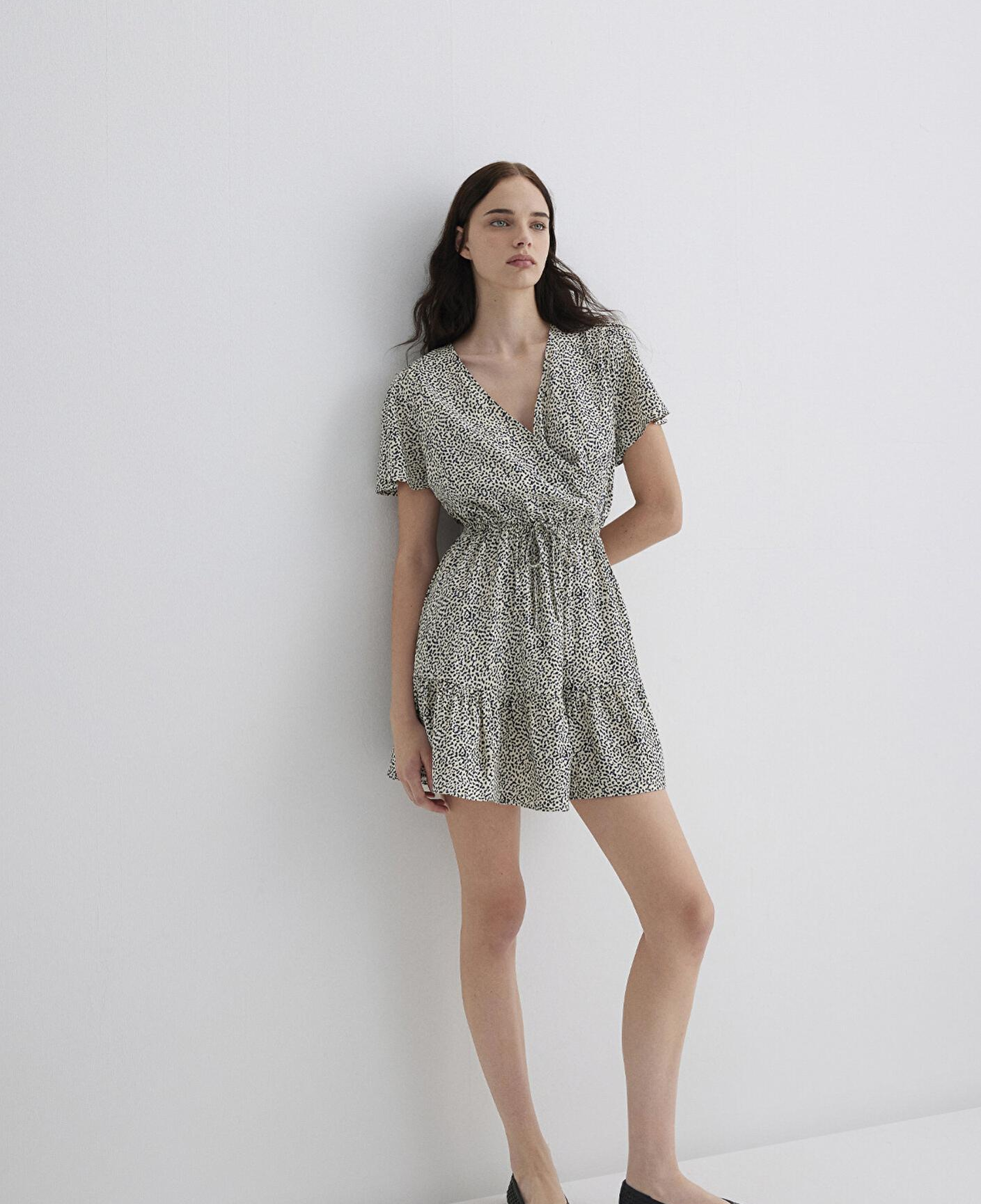 Mavi Siyah Elbise 1310678-90790