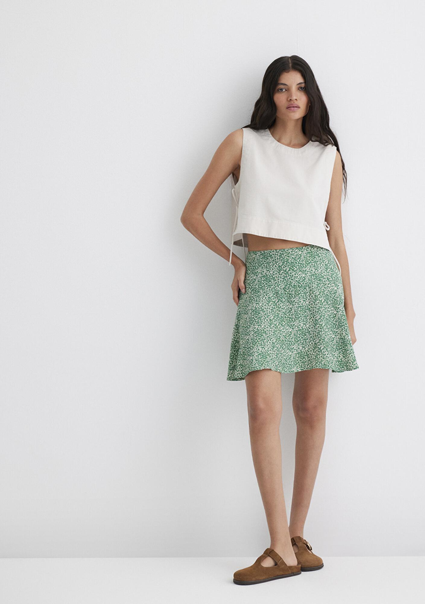 Mavi Yeşil Etek 1310441-90791