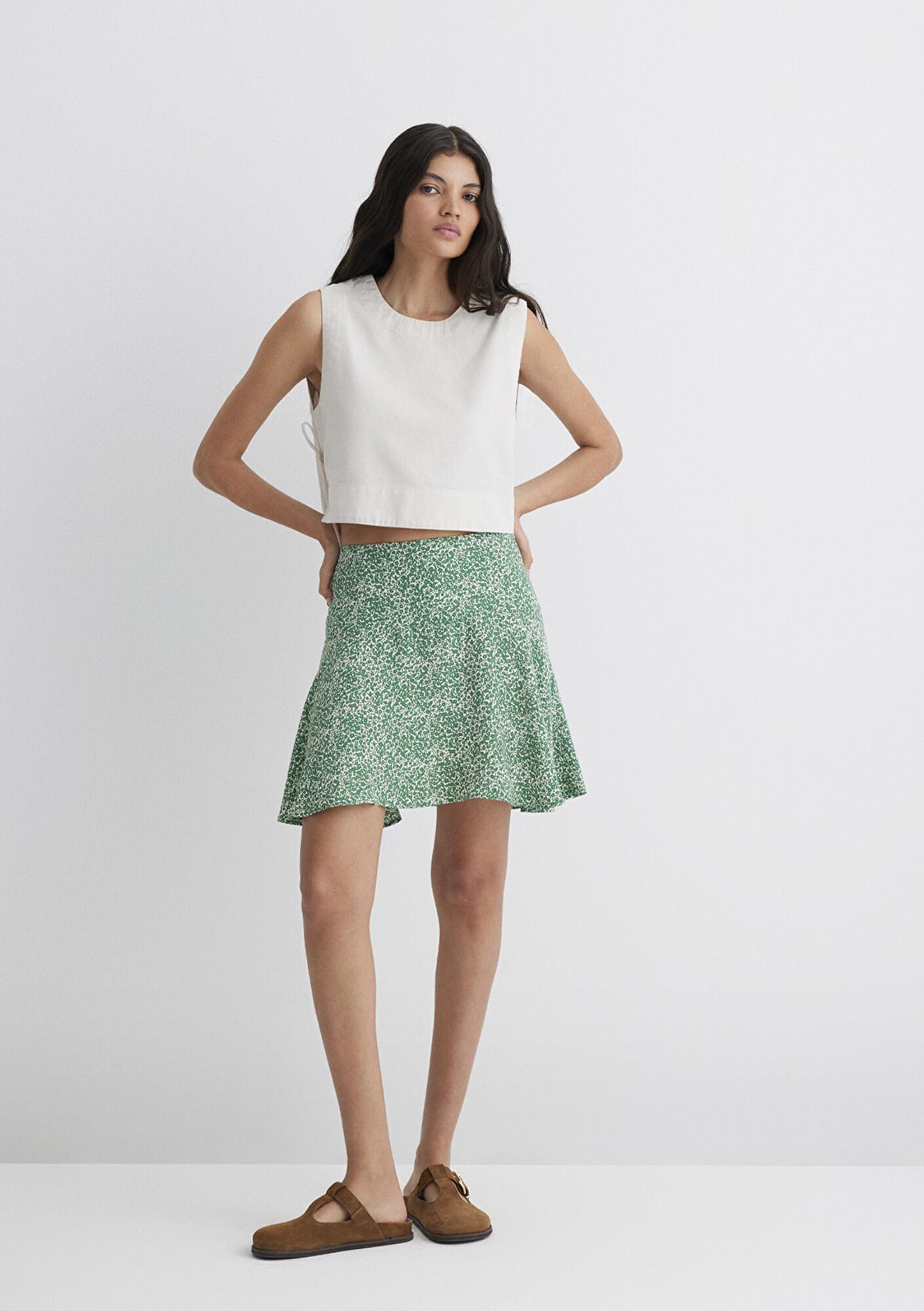 Mavi Yeşil Etek 1310441-90791