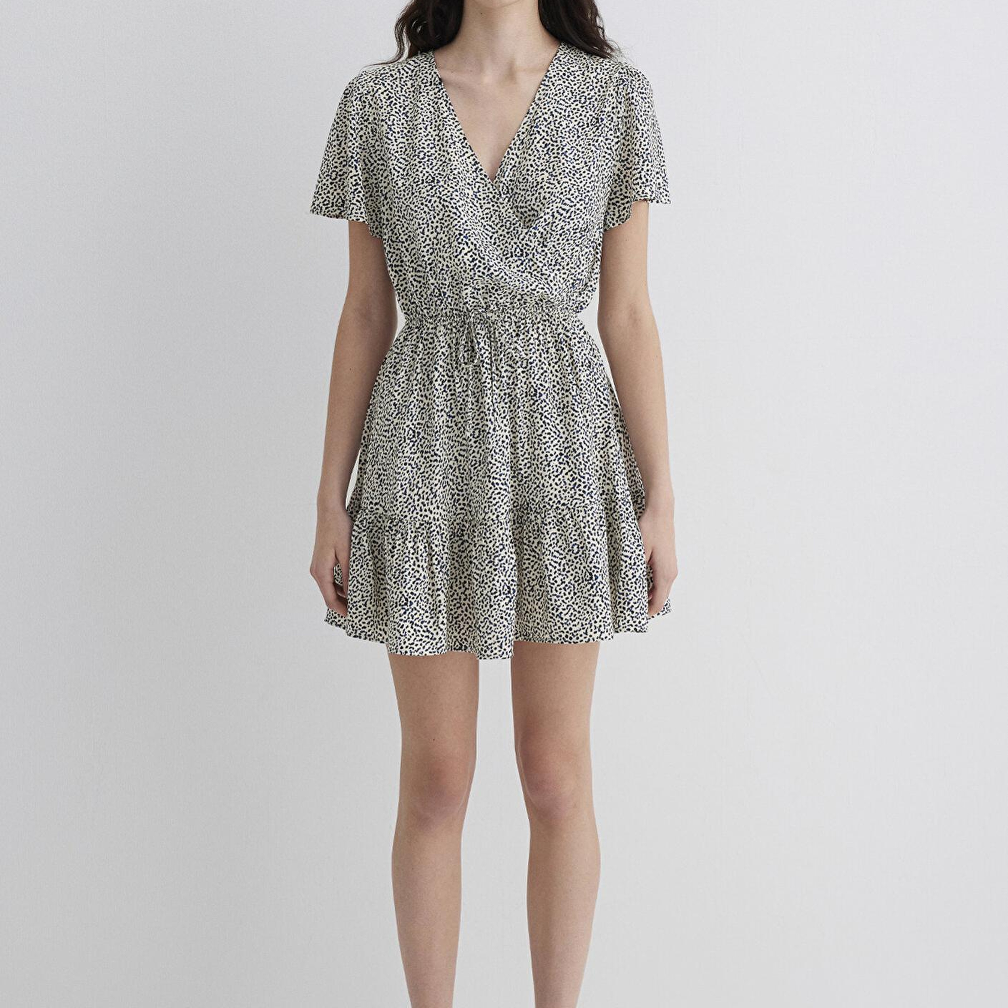 Mavi Siyah Elbise 1310678-90790