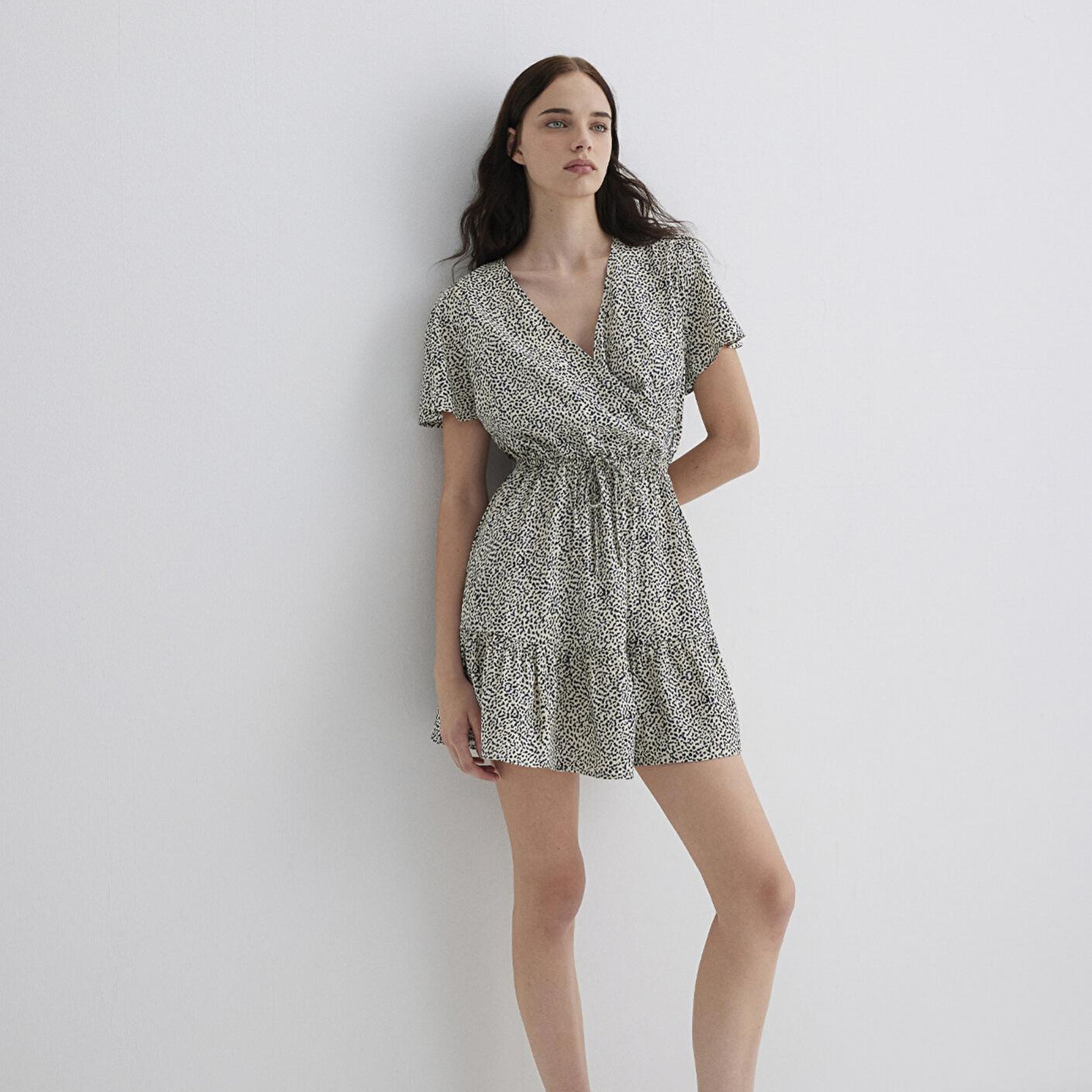 Mavi Siyah Elbise 1310678-90790