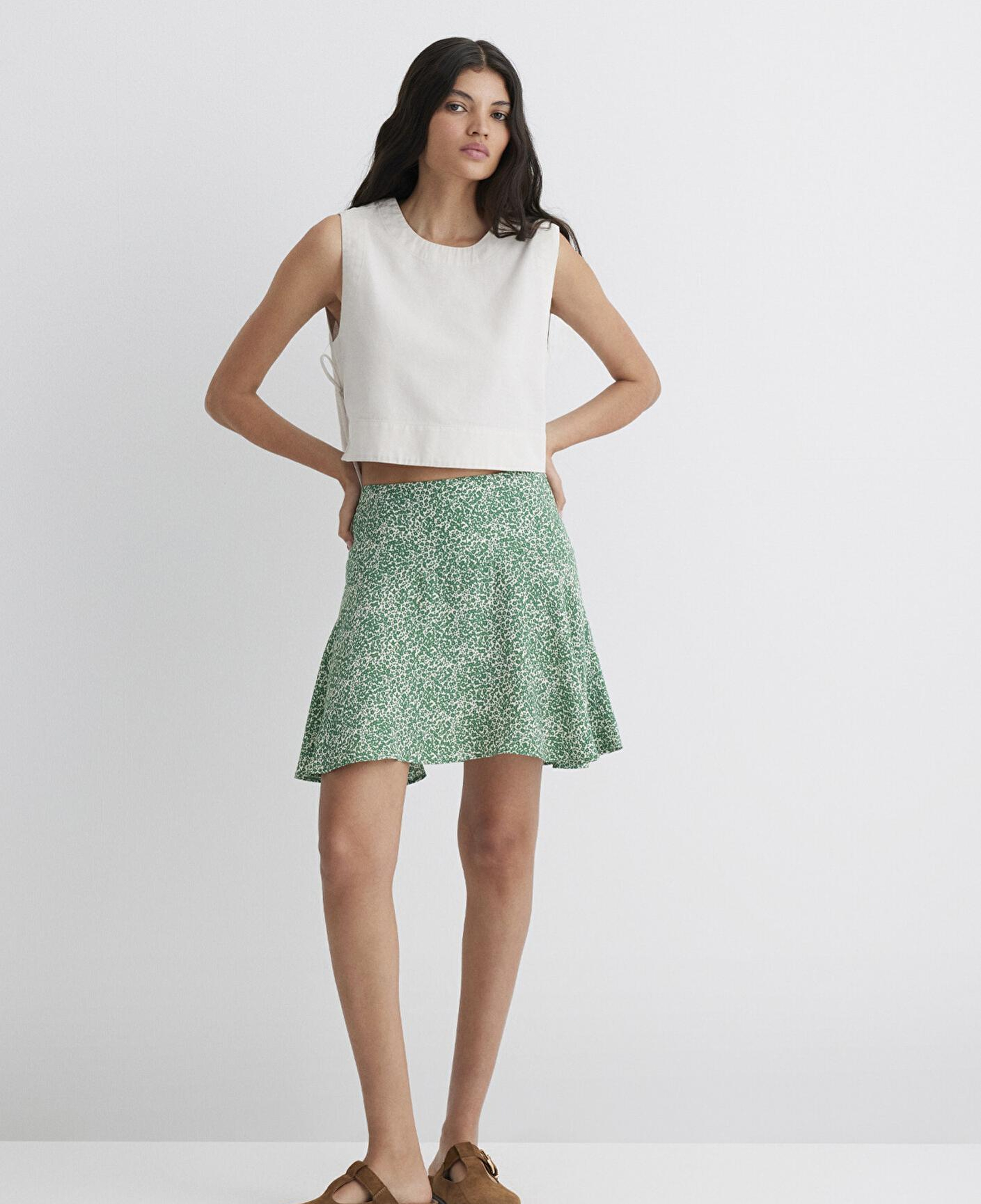 Mavi Yeşil Etek 1310441-90791