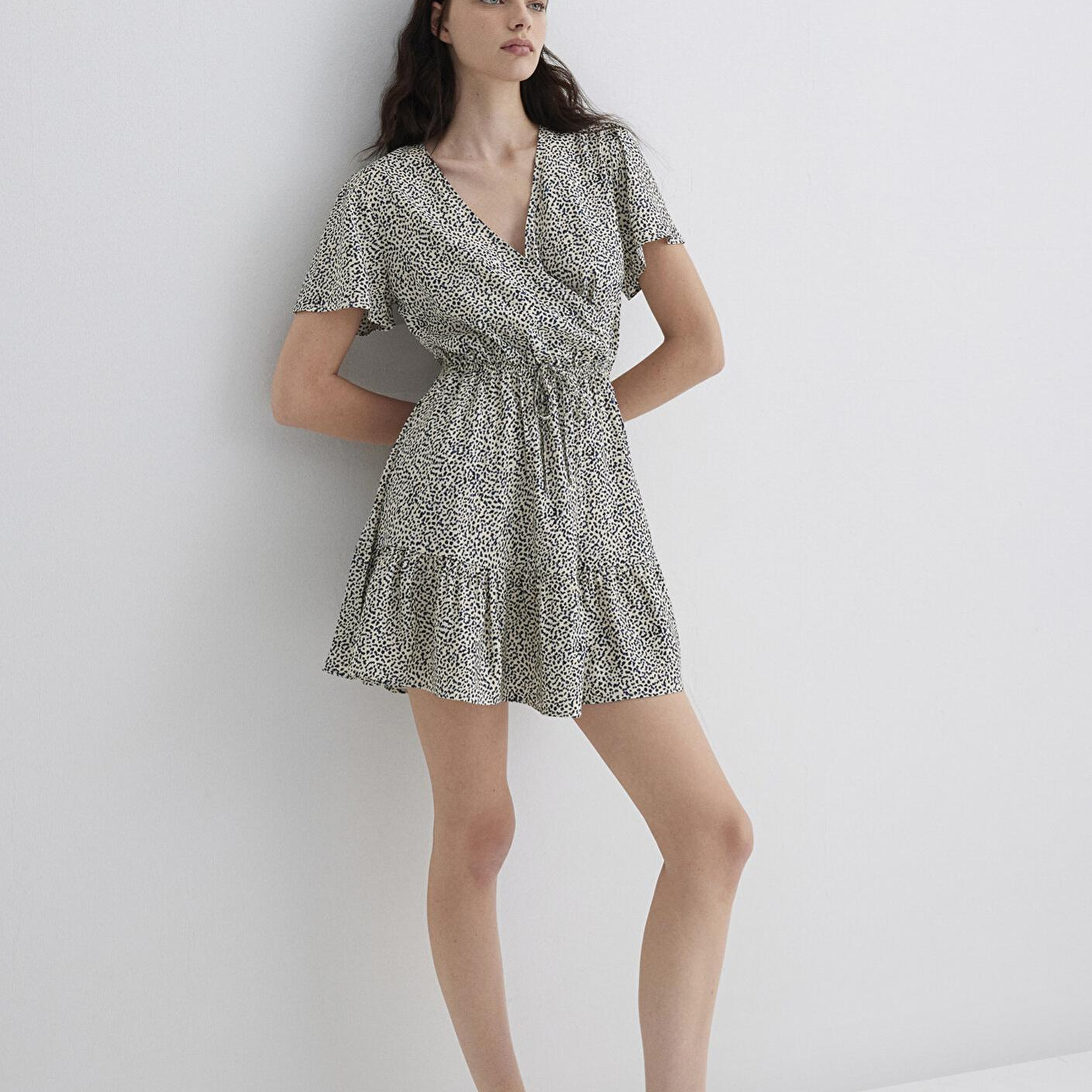 Mavi Siyah Elbise 1310678-90790