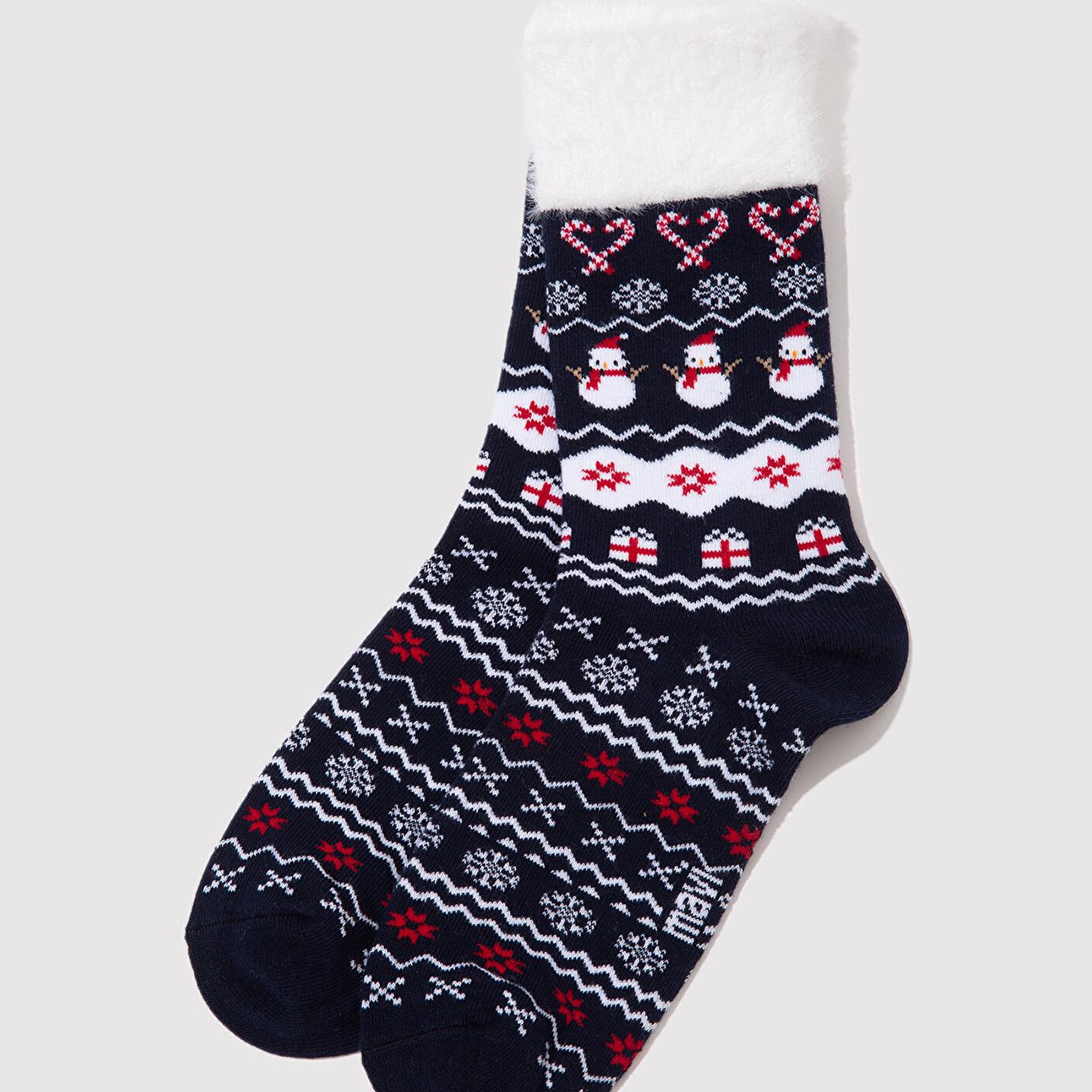 Mavi Yılbaşı Temalı Lacivert Bot Çorabı 1912195-70500