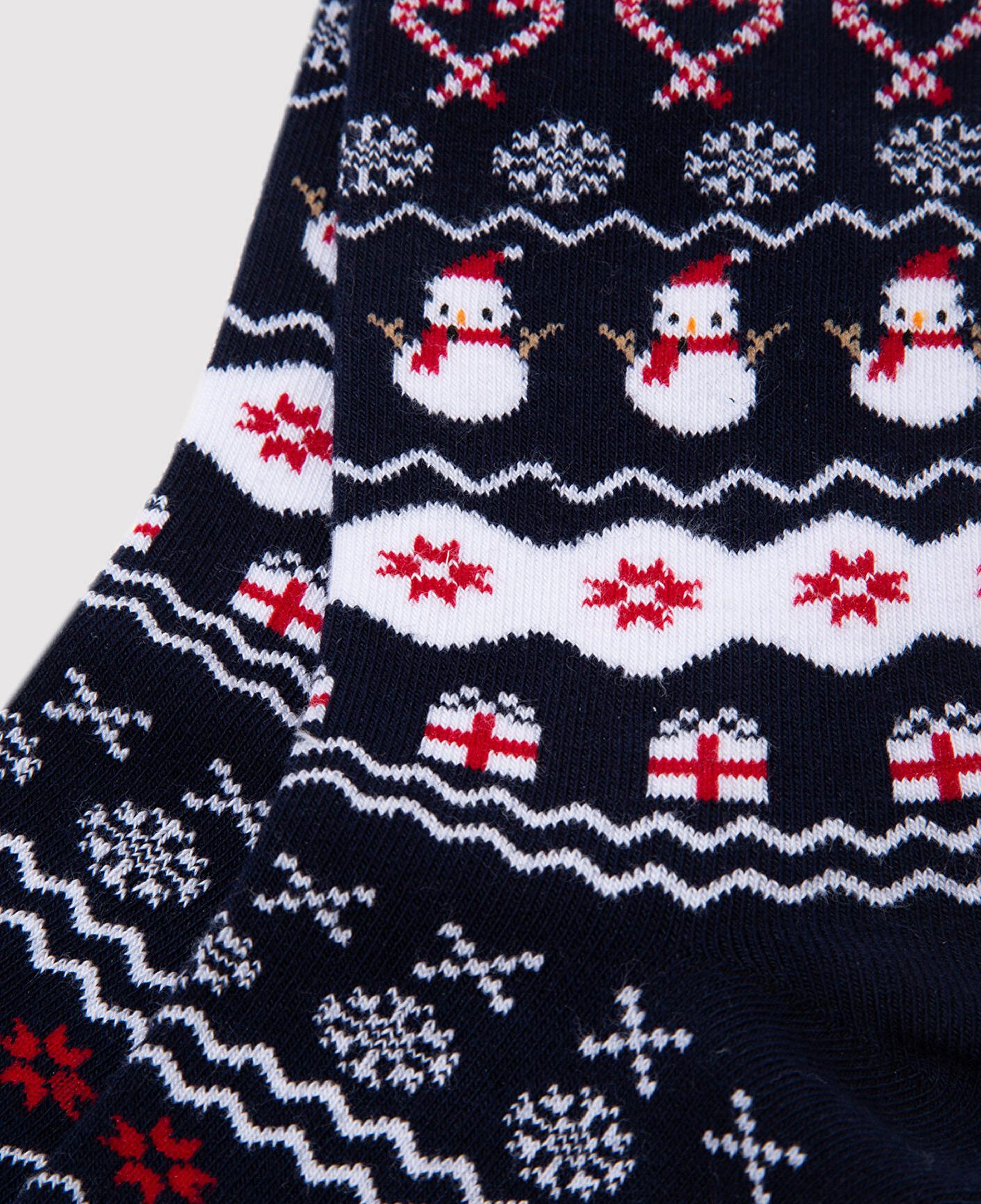 Mavi Yılbaşı Temalı Lacivert Bot Çorabı 1912195-70500