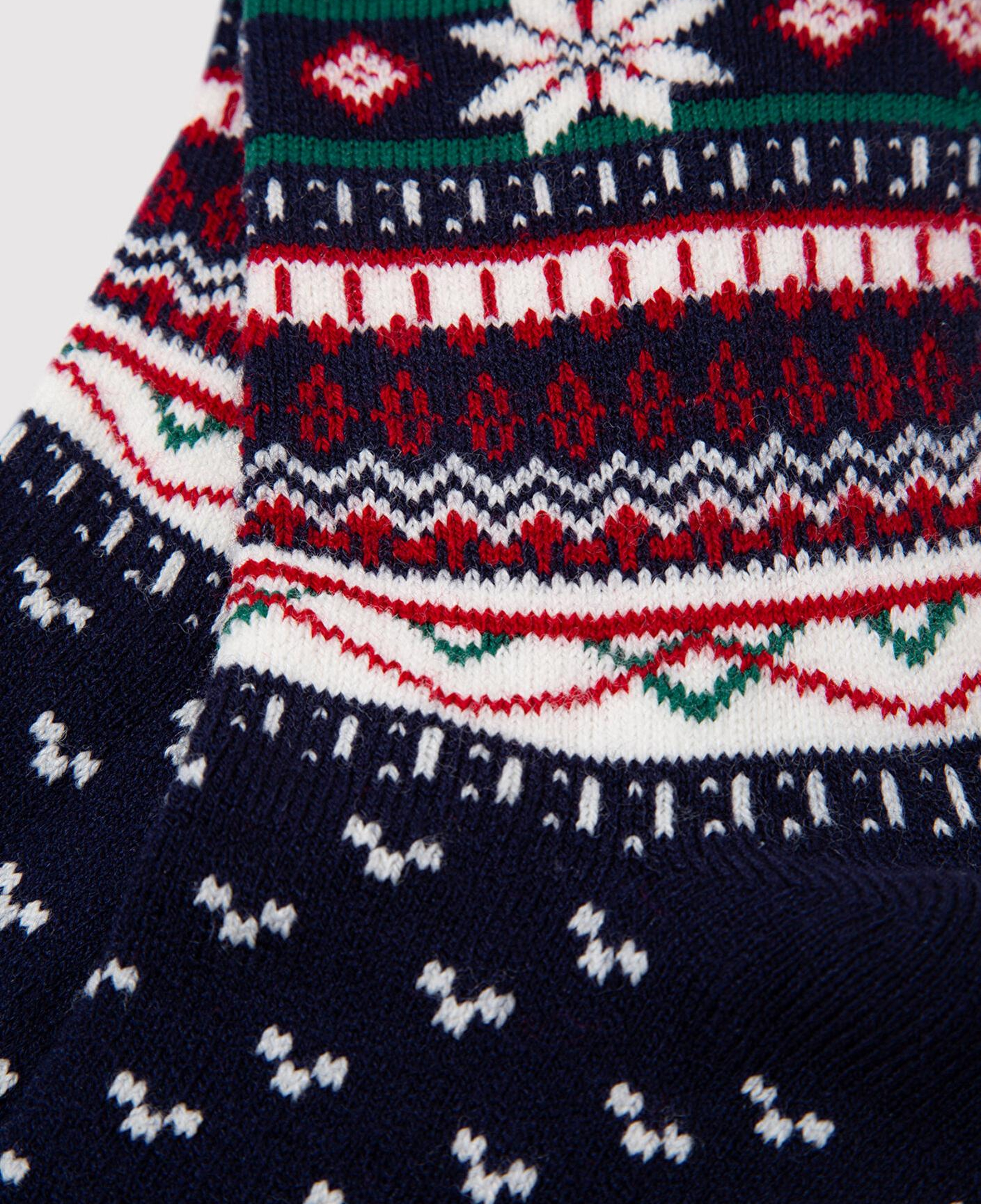 Mavi Yılbaşı Temalı Lacivert Bot Çorabı 1912179-70500