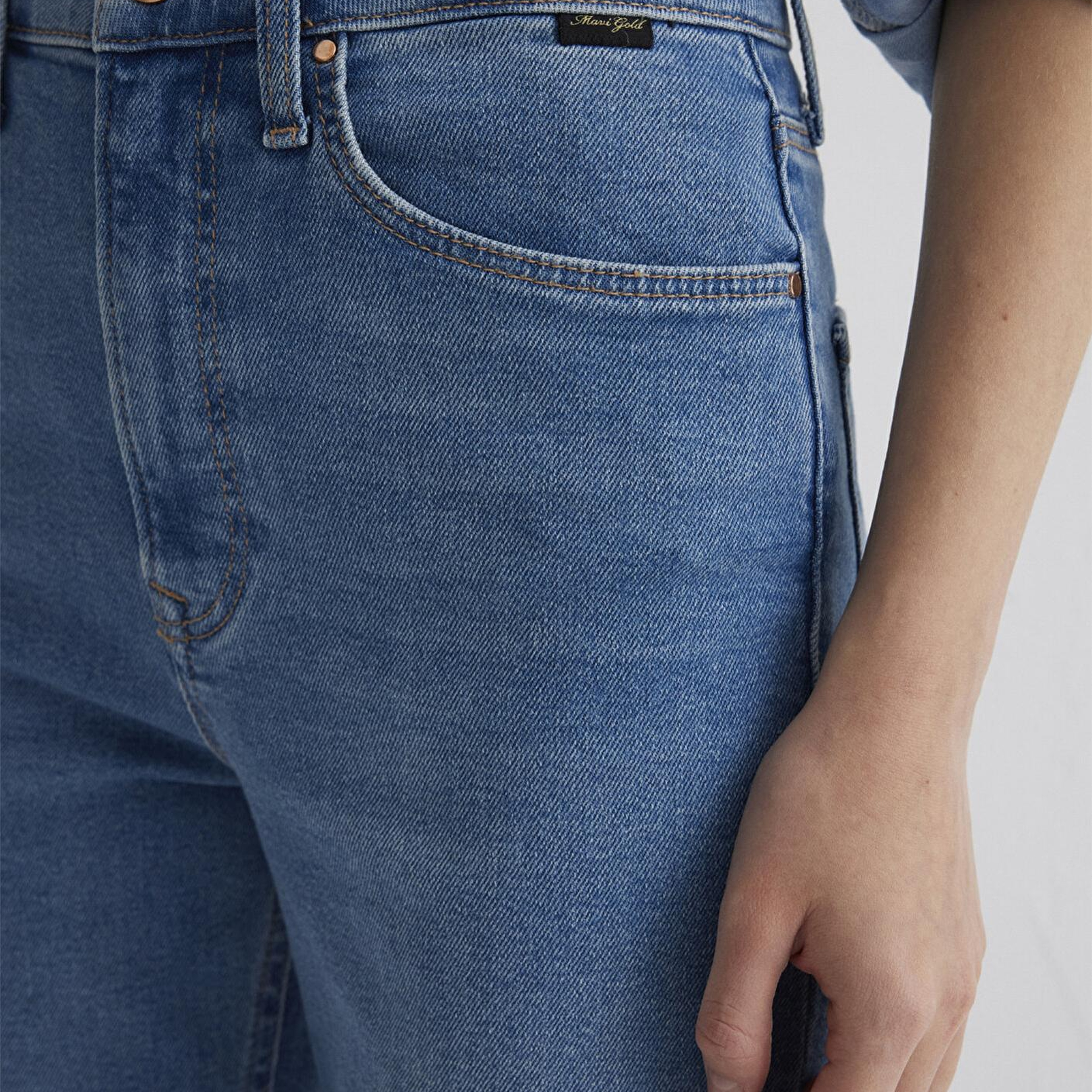 Mavi Los Angeles Gold Shape Indigo Mavisi Jean Pantolon 1010349-89225