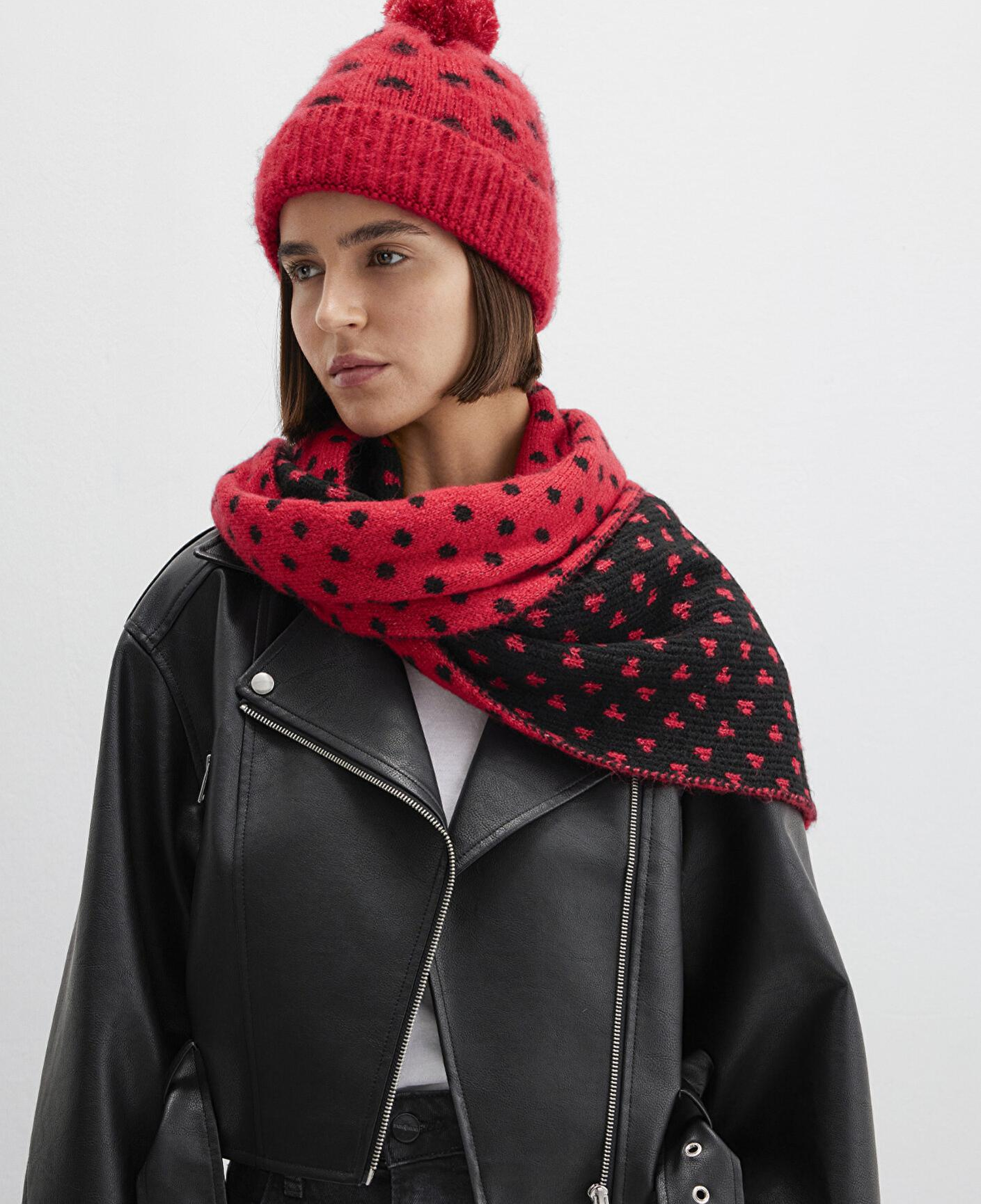 Mavi Kırmızı Atkı 1913952-10076