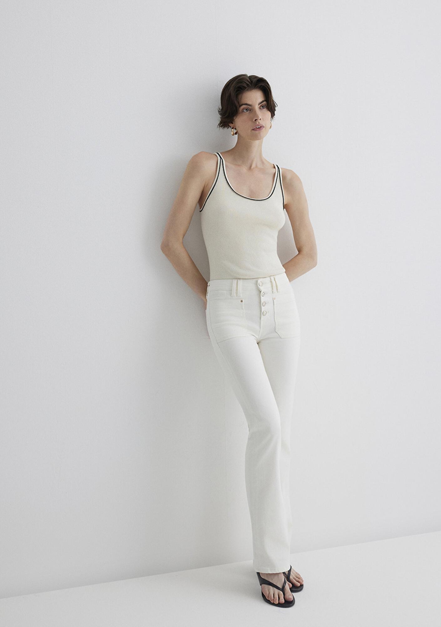 Mavi Sierra Gold Premium Kırık Beyaz Jean Pantolon 1010578-89774