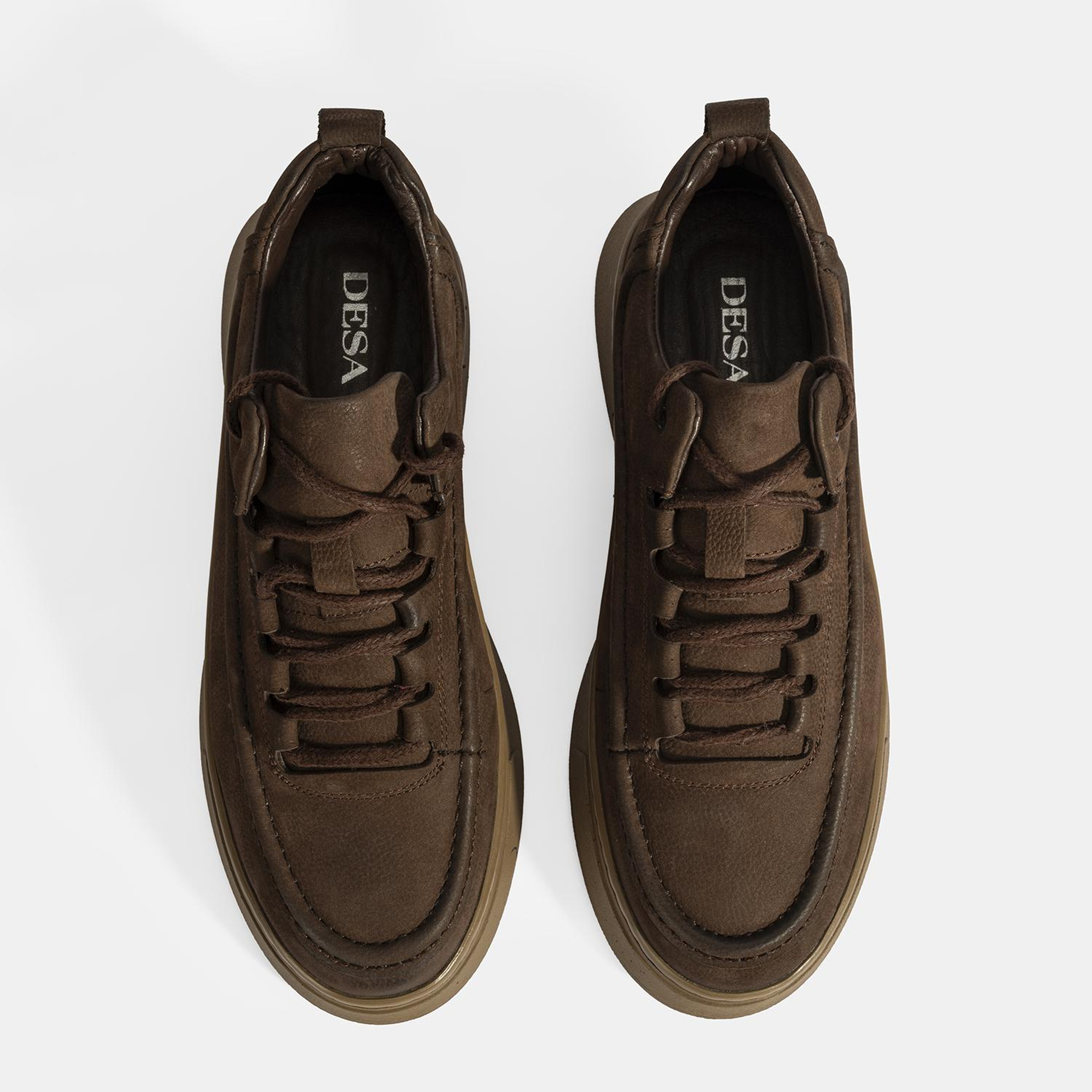 Erkek Kahve Bağcıklı Nubuk Deri Günlük Ayakkabı