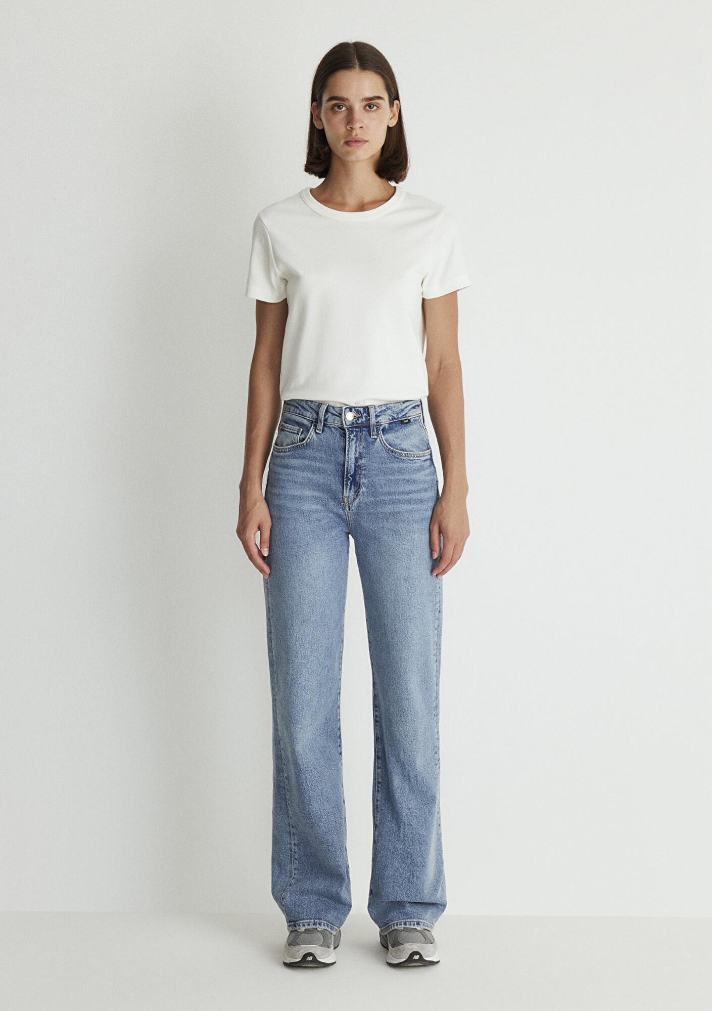 Mavi Victoria Mavi Premium Puslu Açık Mavi Jean Pantolon 101072-88212