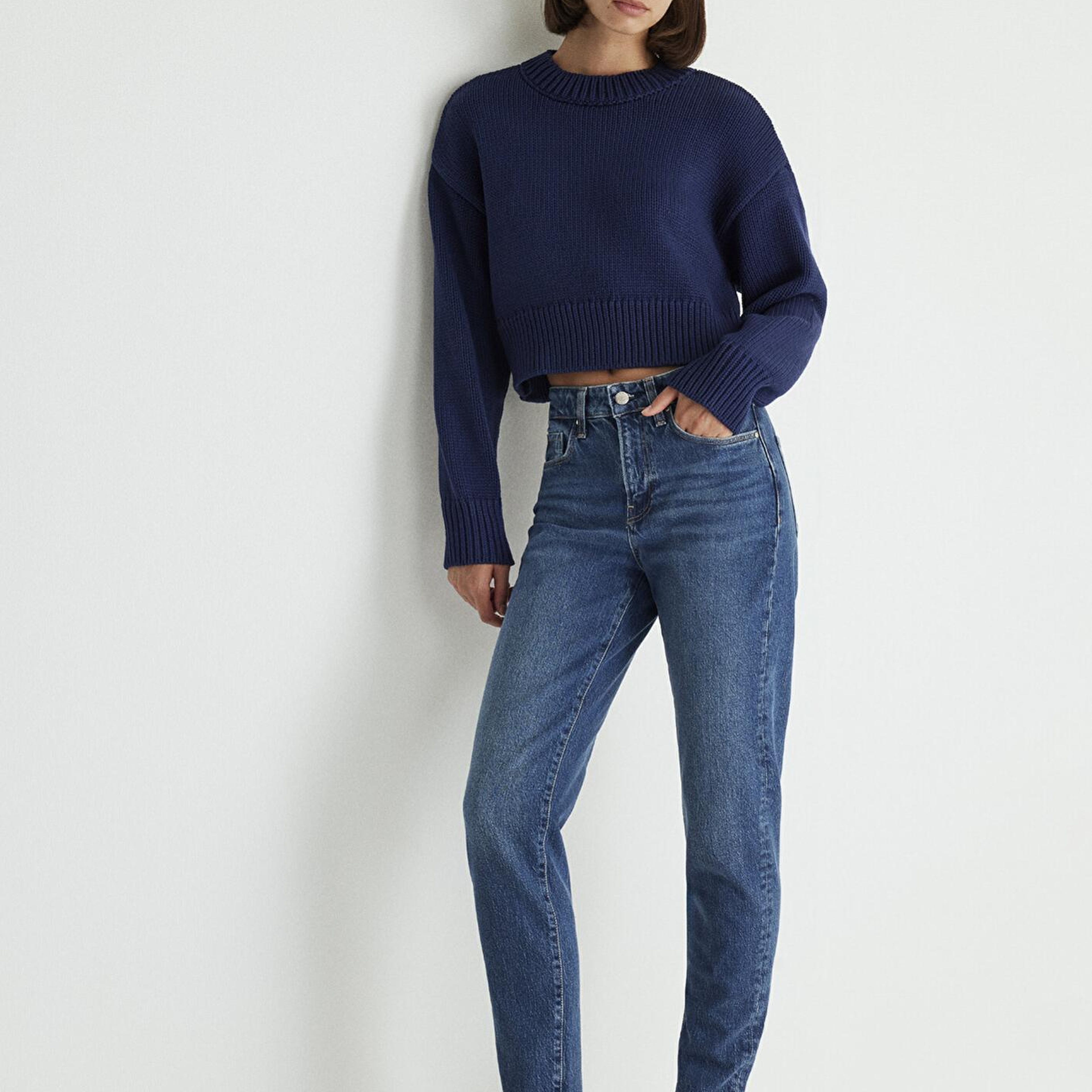 Mavi Cindy Classic Denim Gölgeli Koyu Mavi Jean Pantolon 100277-87925