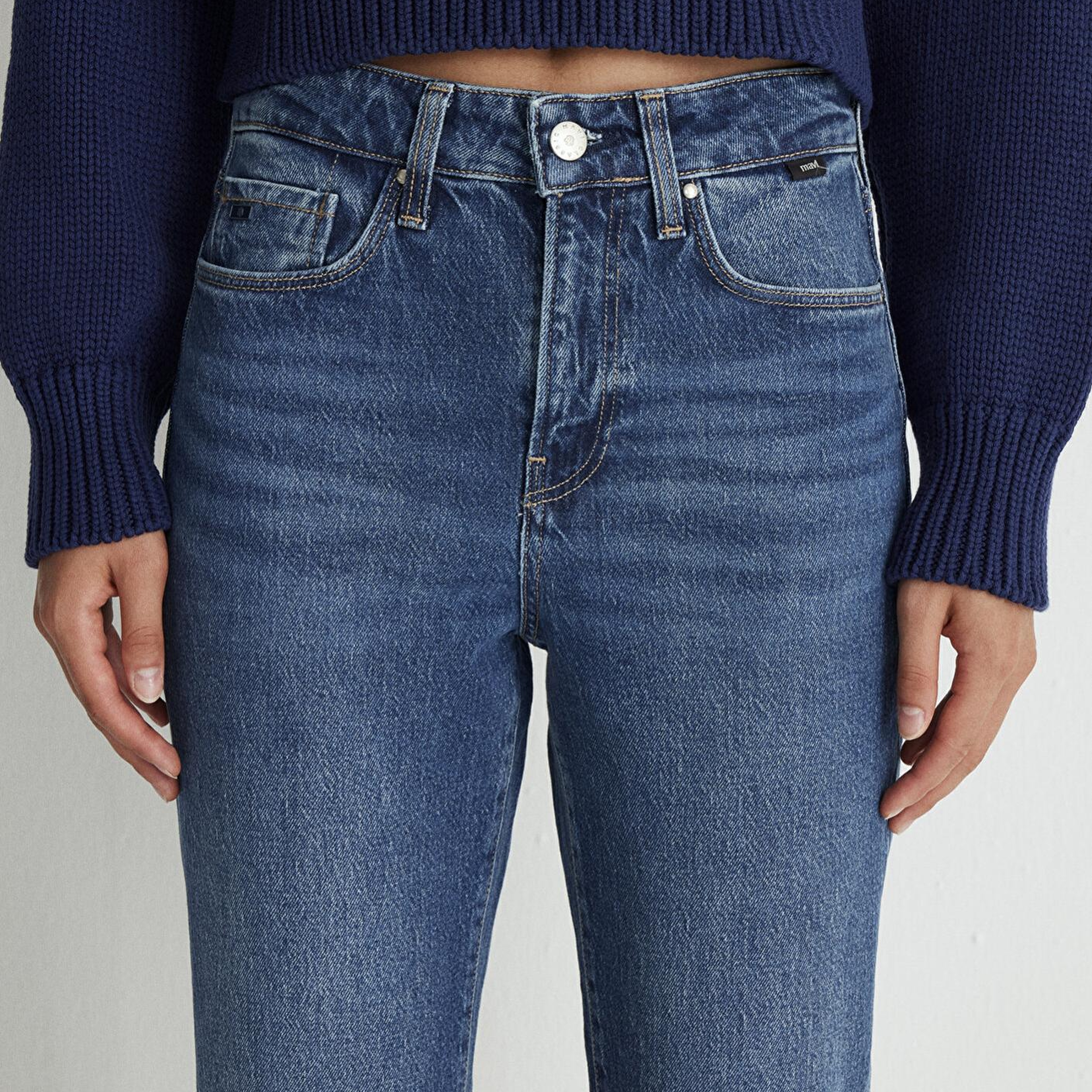 Mavi Cindy Classic Denim Gölgeli Koyu Mavi Jean Pantolon 100277-87925