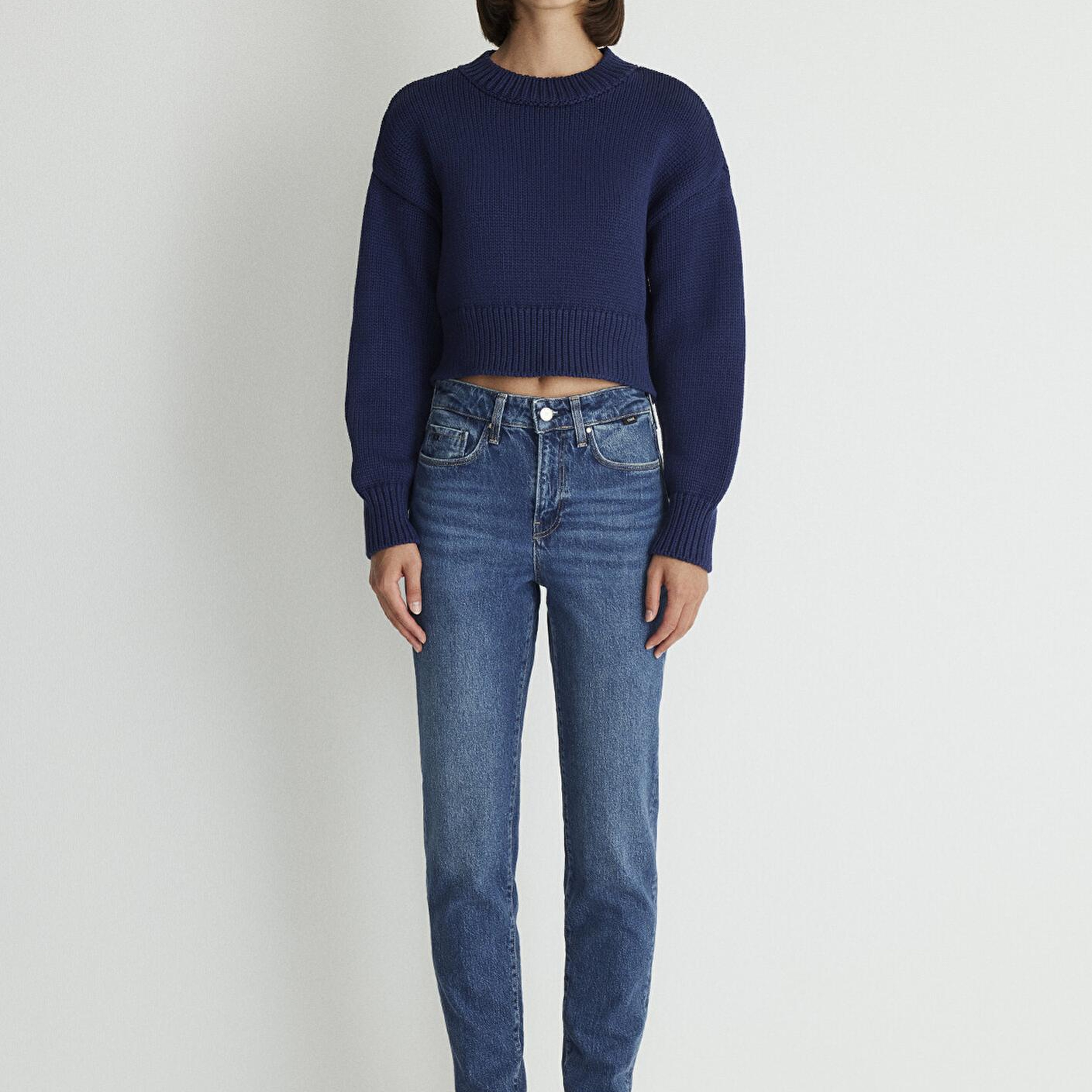 Mavi Cindy Classic Denim Gölgeli Koyu Mavi Jean Pantolon 100277-87925