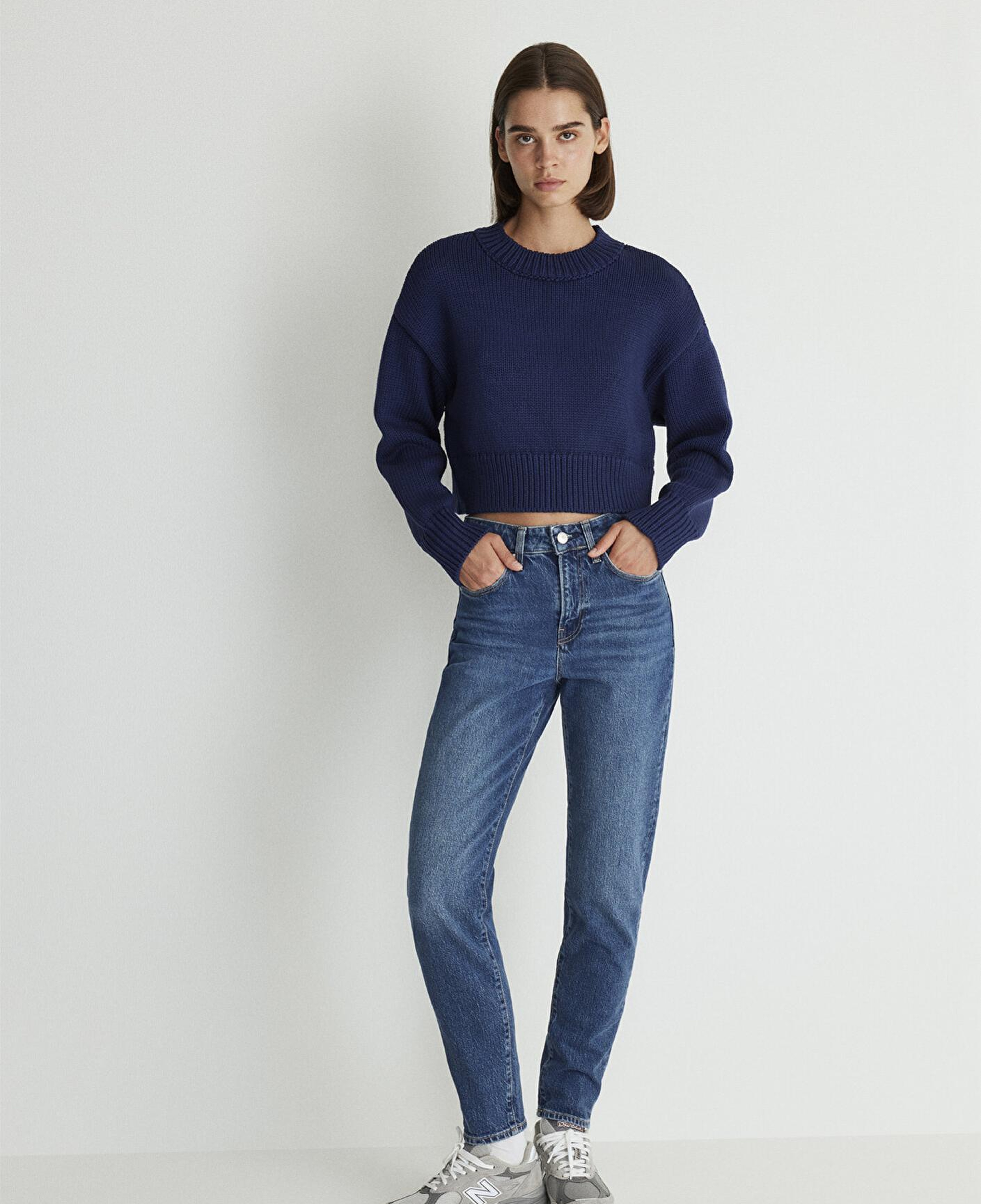 Mavi Cindy Classic Denim Gölgeli Koyu Mavi Jean Pantolon 100277-87925