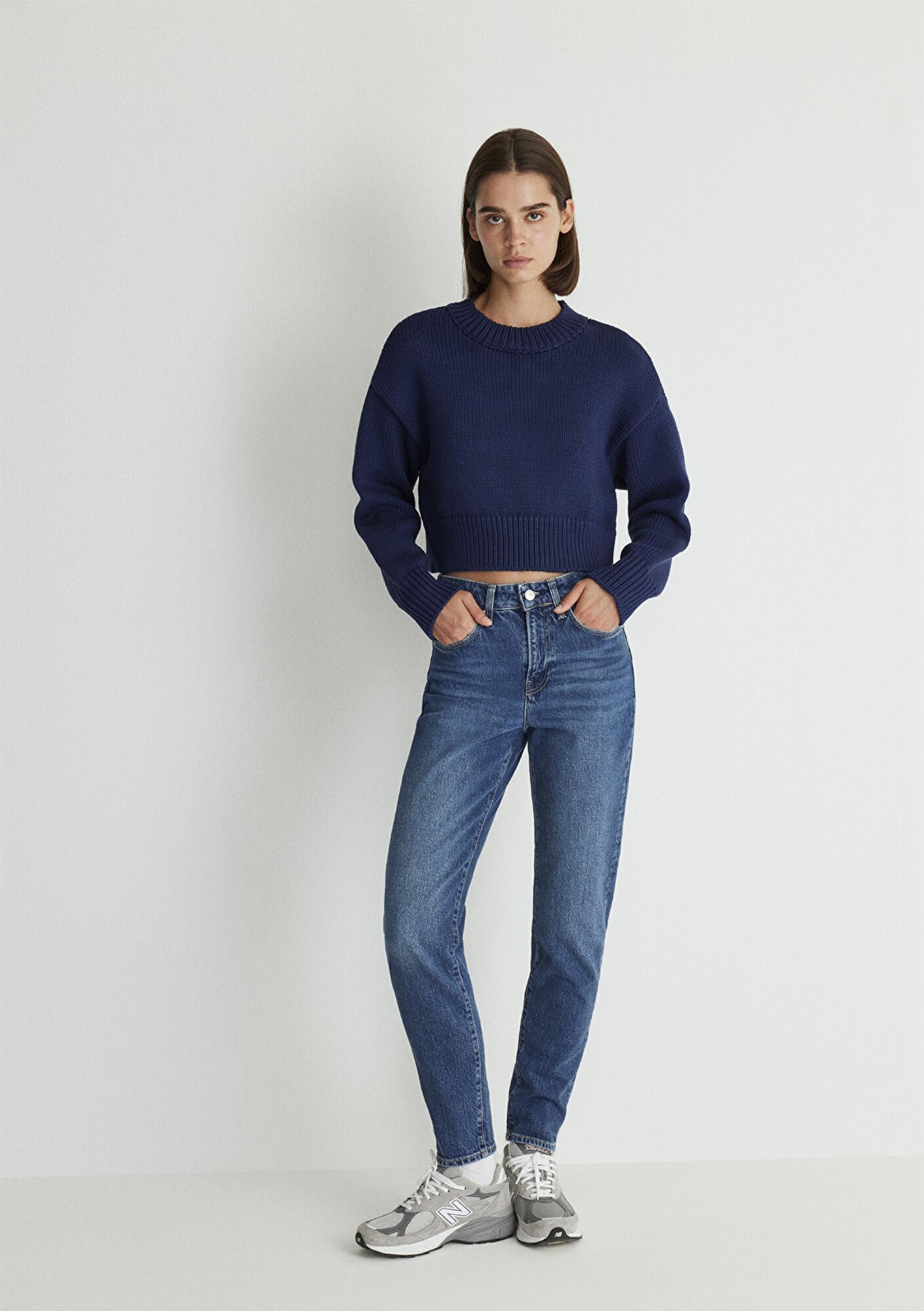 Mavi Cindy Classic Denim Gölgeli Koyu Mavi Jean Pantolon 100277-87925