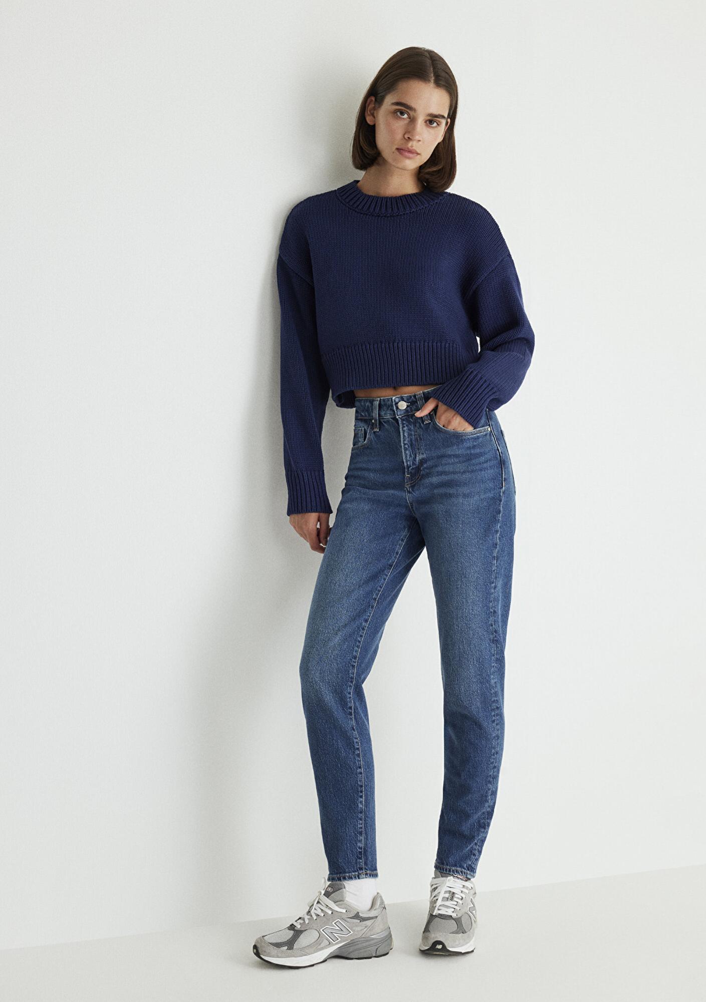 Mavi Cindy Classic Denim Gölgeli Koyu Mavi Jean Pantolon 100277-87925