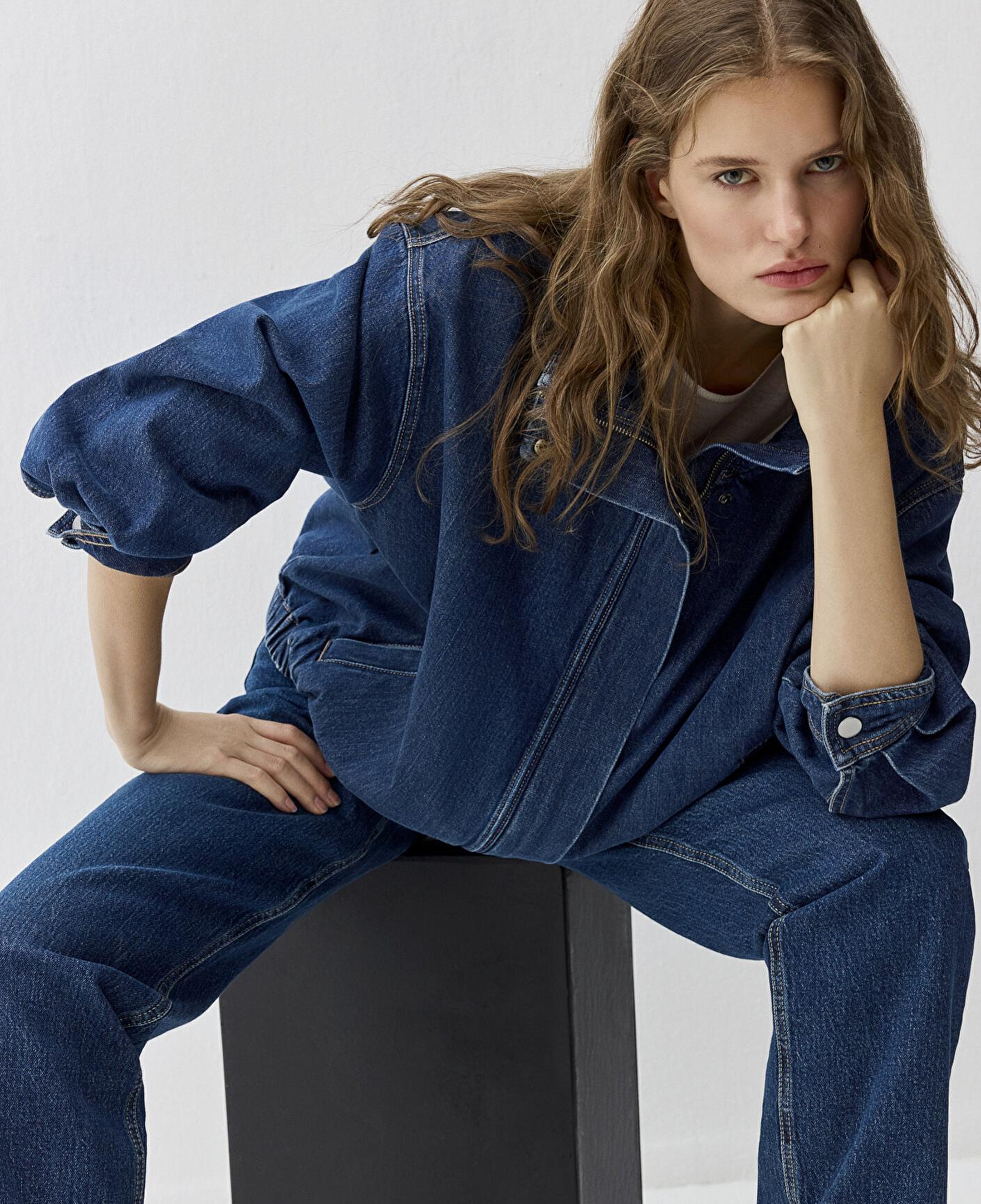 Mavi Mira Dark Blue Icon Bomber Jean Ceket 1121058-A3354