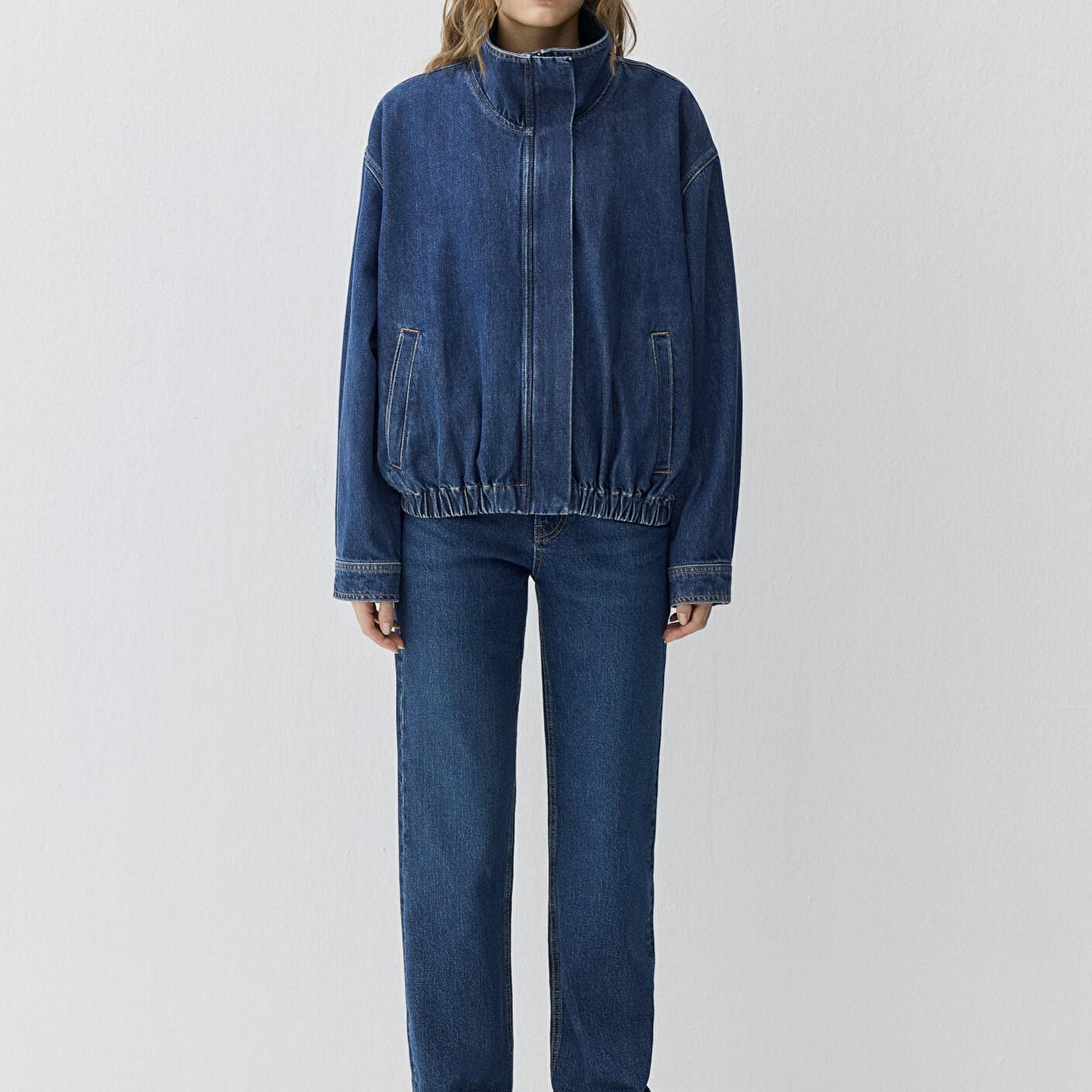 Mavi Mira Dark Blue Icon Bomber Jean Ceket 1121058-A3354