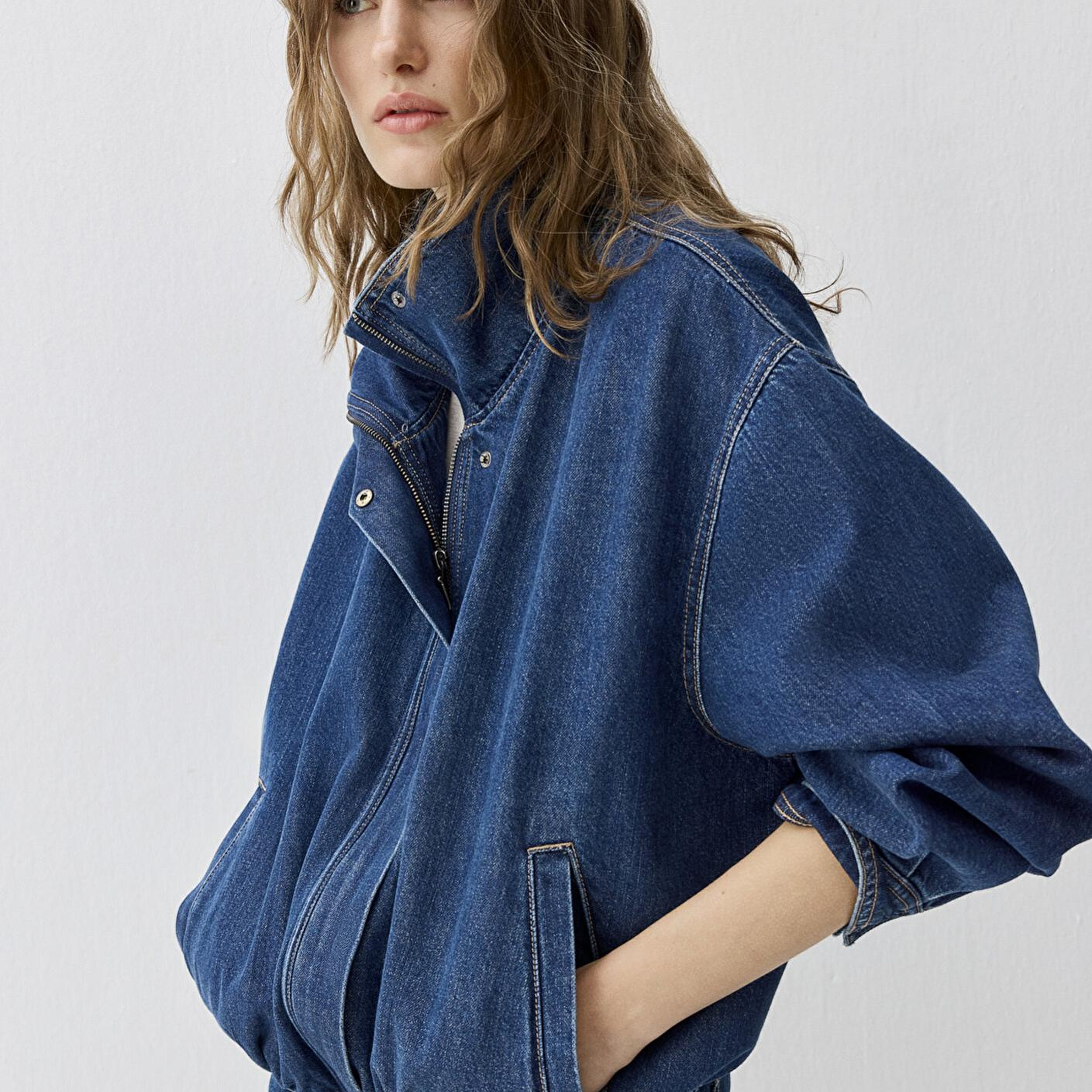 Mavi Mira Dark Blue Icon Bomber Jean Ceket 1121058-A3354