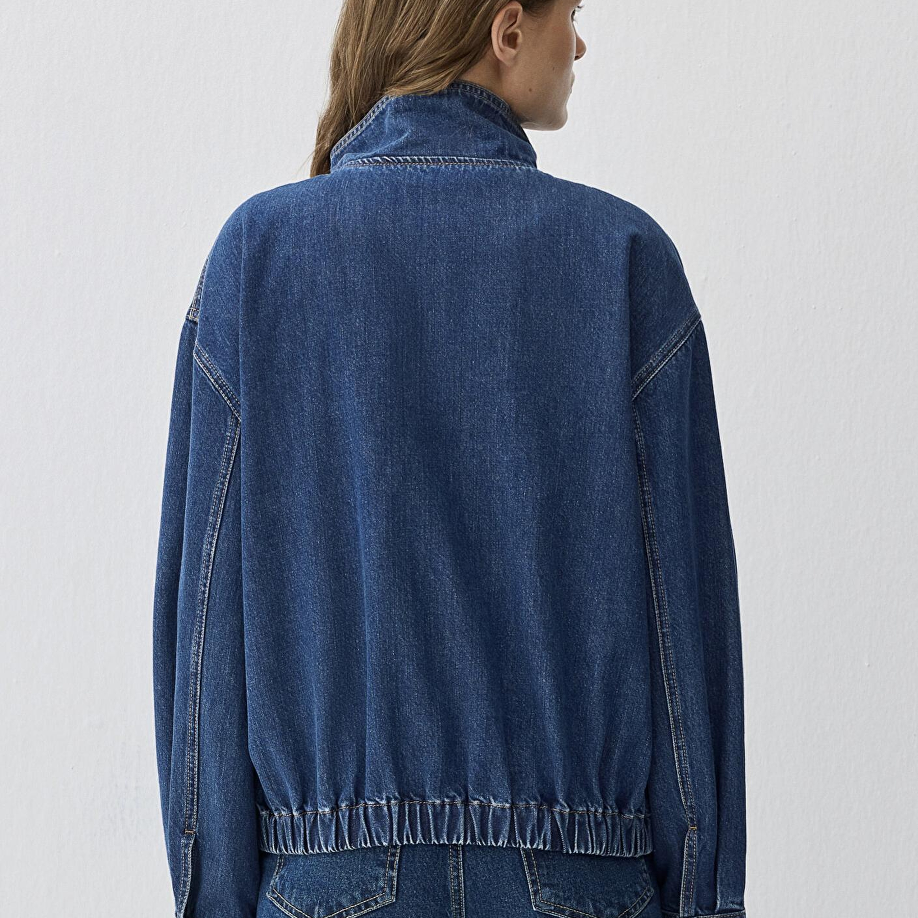 Mavi Mira Dark Blue Icon Bomber Jean Ceket 1121058-A3354