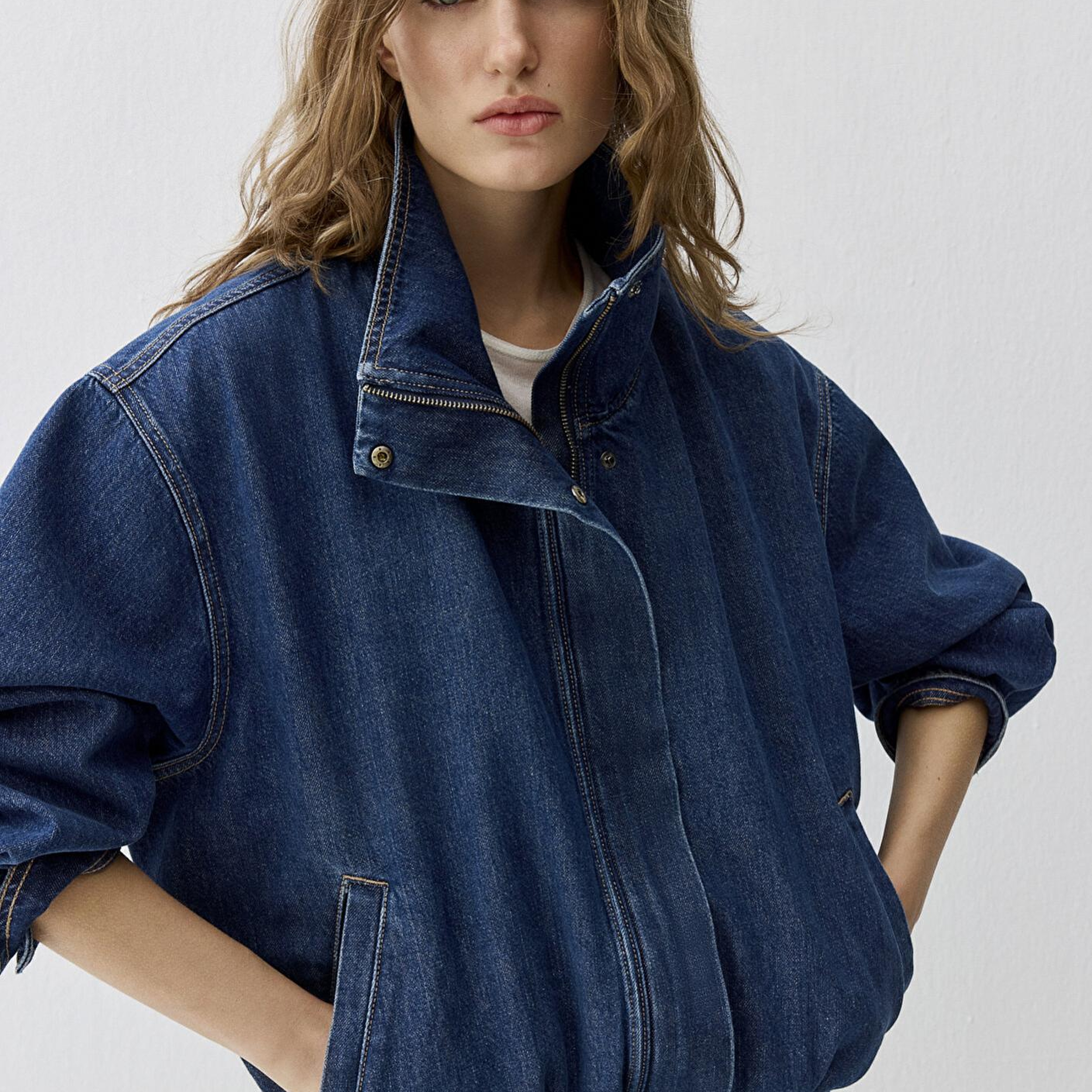 Mavi Mira Dark Blue Icon Bomber Jean Ceket 1121058-A3354