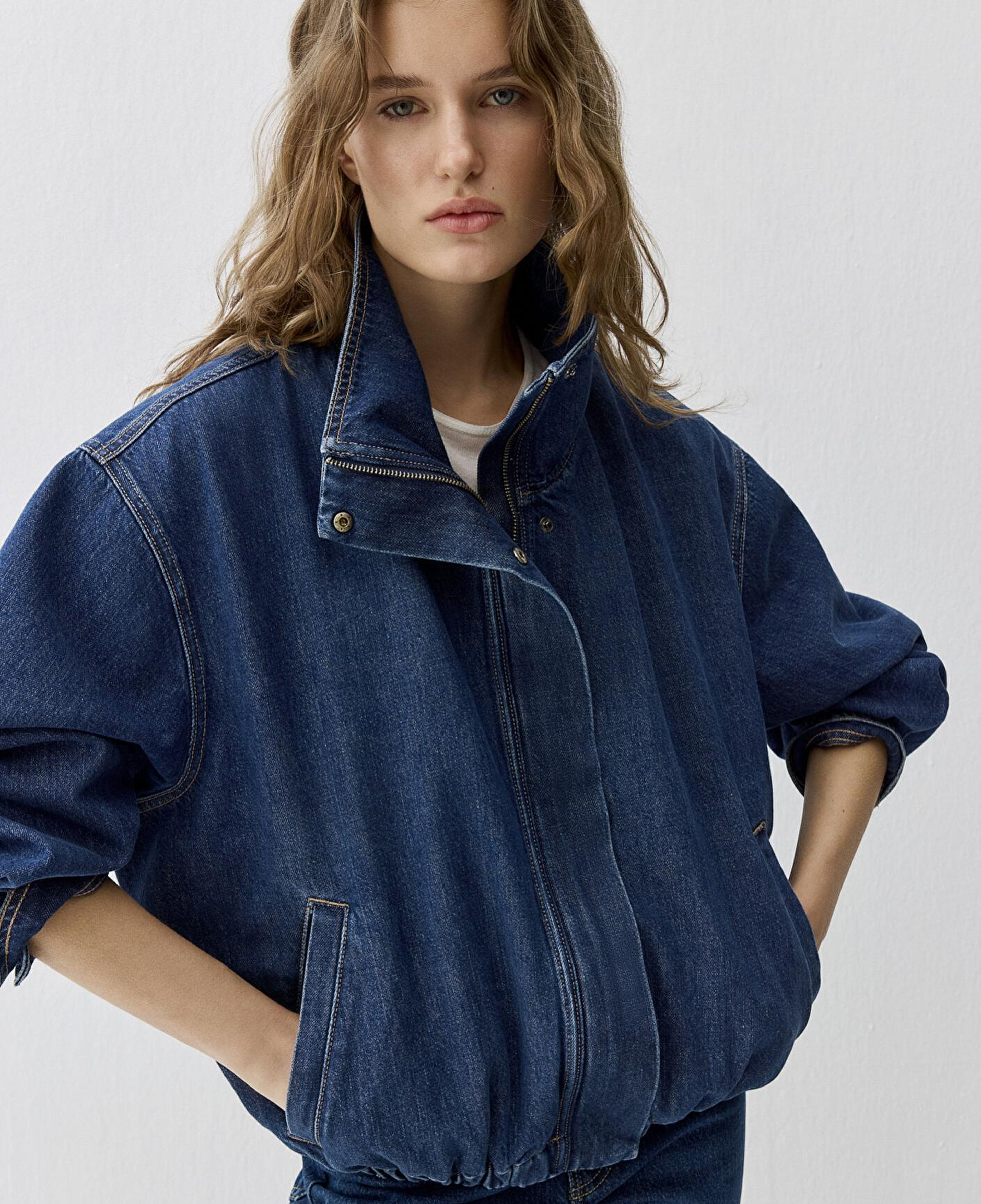 Mavi Mira Dark Blue Icon Bomber Jean Ceket 1121058-A3354