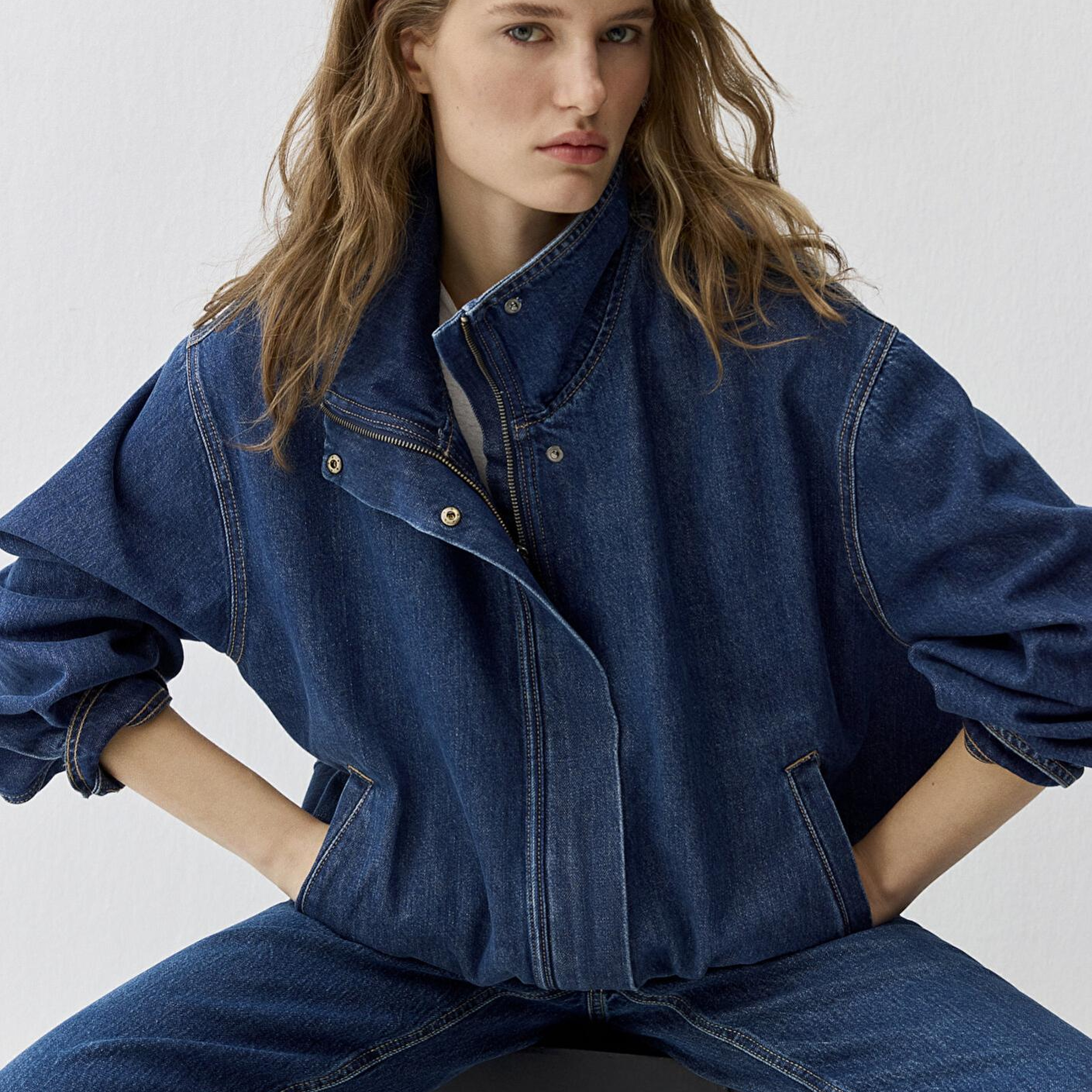 Mavi Mira Dark Blue Icon Bomber Jean Ceket 1121058-A3354