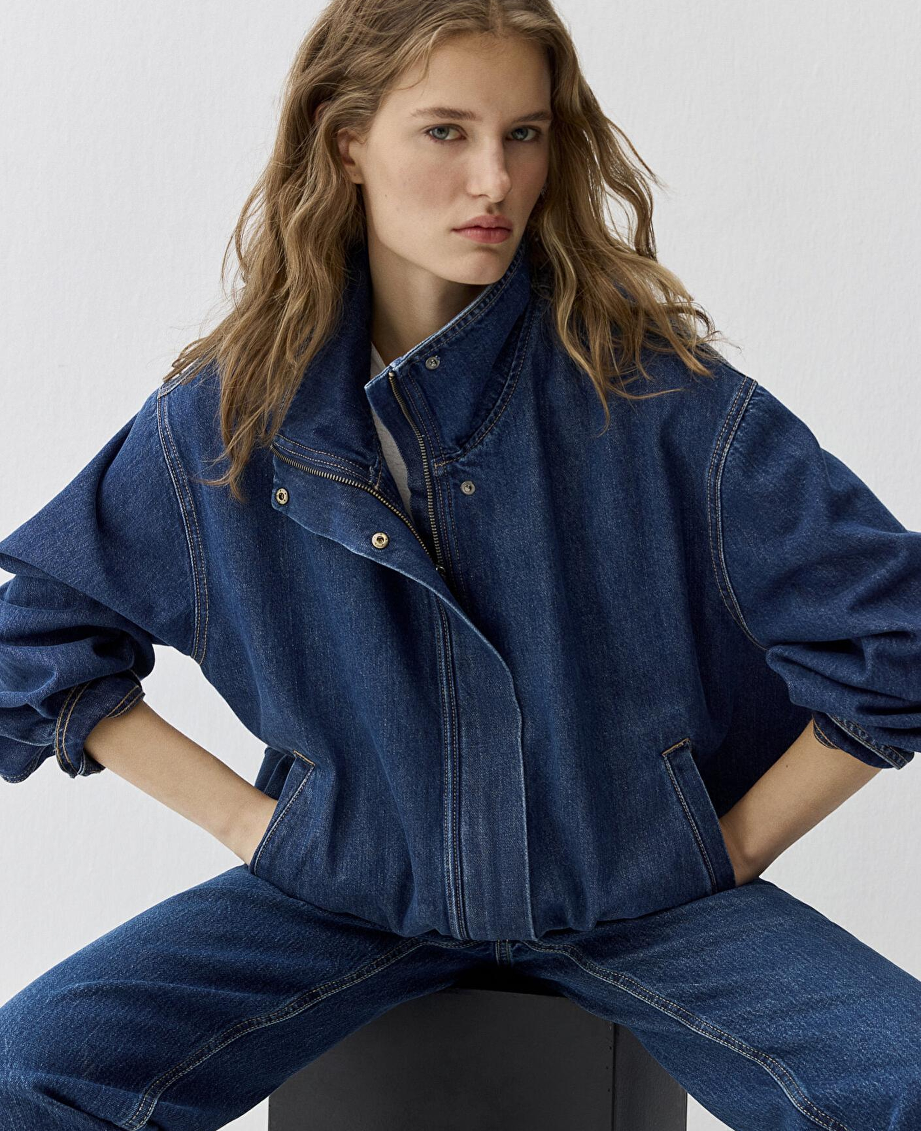 Mavi Mira Dark Blue Icon Bomber Jean Ceket 1121058-A3354