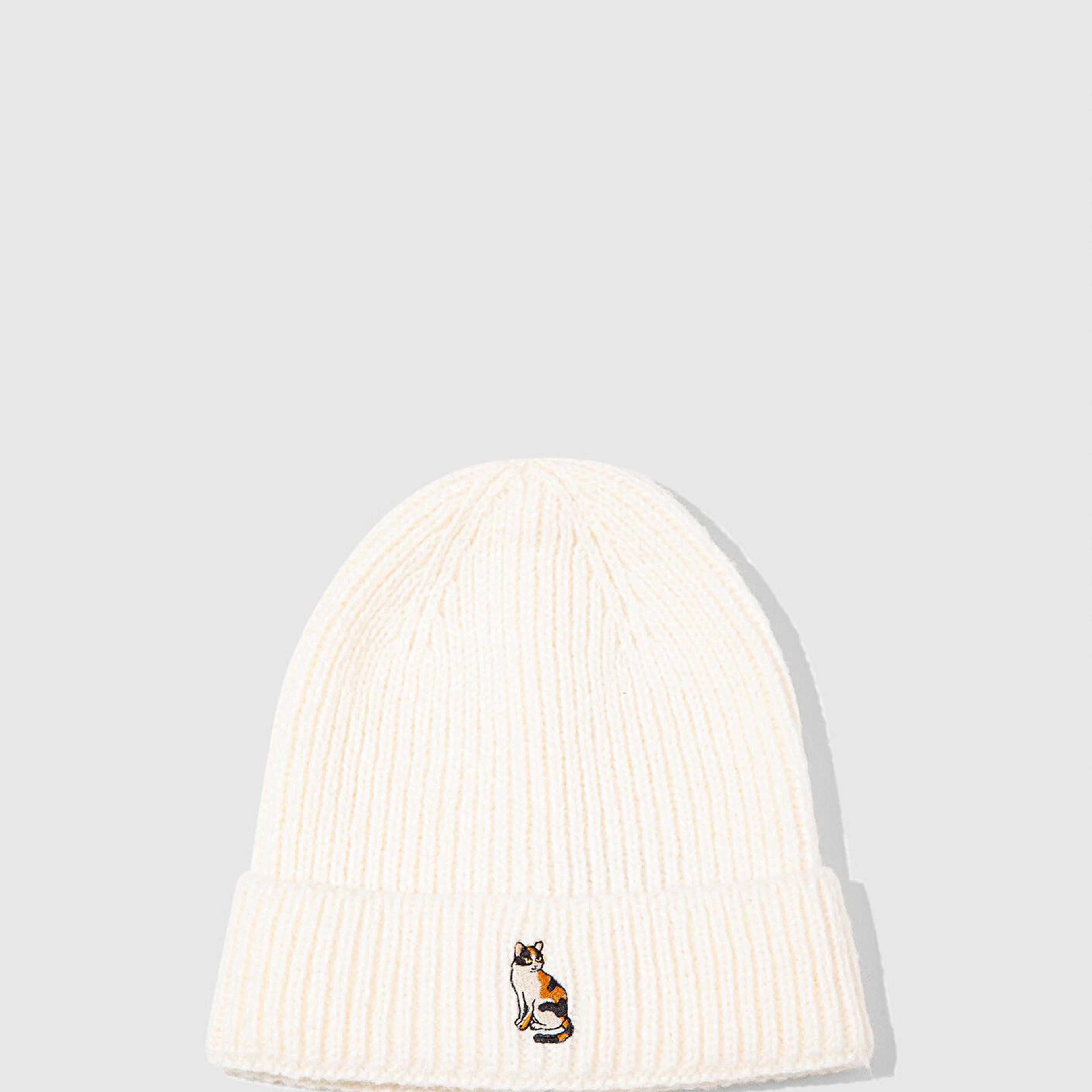 Mavi Kedi Nakışlı Ekru Bere 1913940-80194