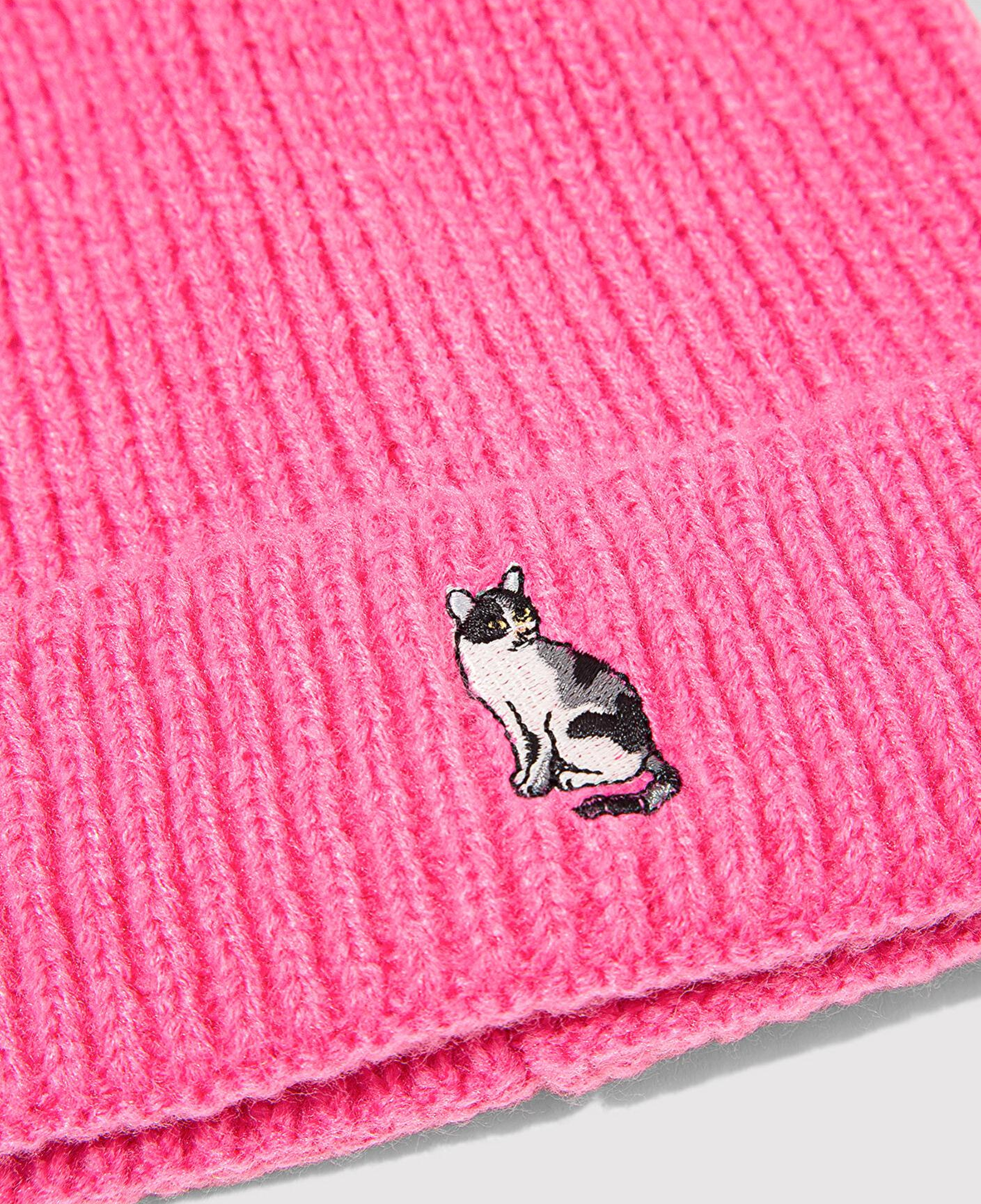 Mavi Kedi Nakışlı Pembe Bere 1913941-28396