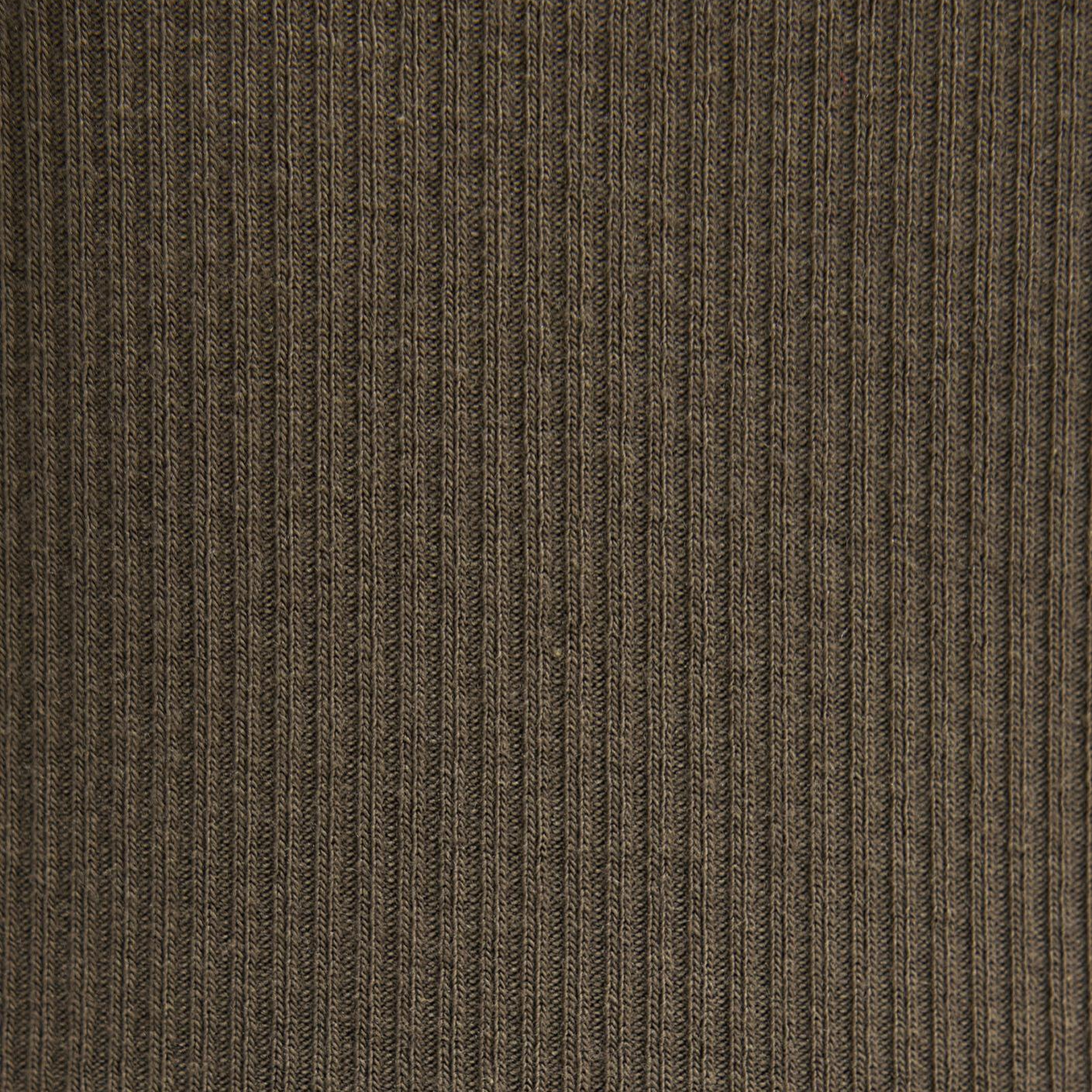 Mavi Uzun Kollu Haki Tişört Fitted / Vücuda Oturan Kesim 1613839-87538