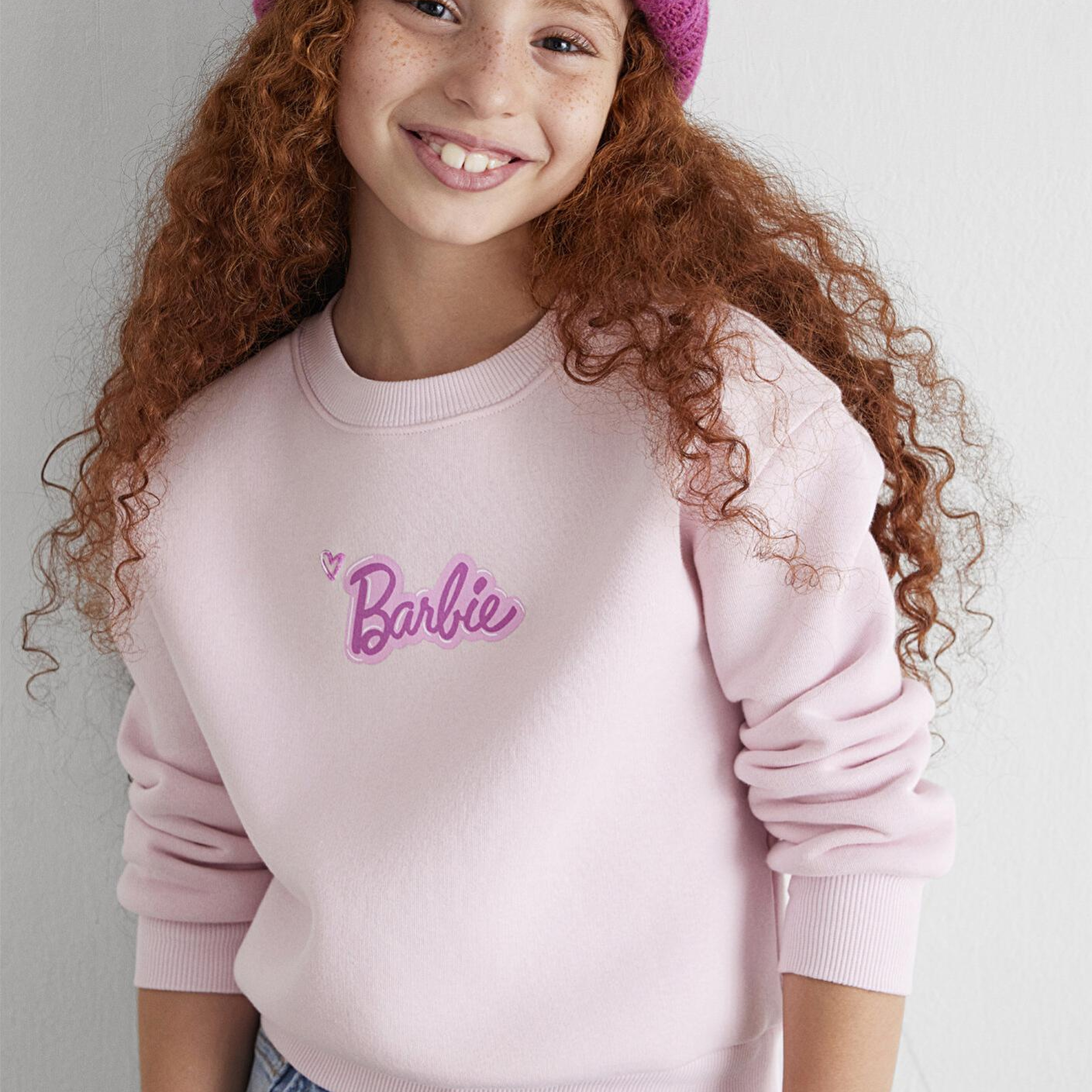 Mavi Barbie Baskılı Pembe Sweatshirt 7S10185-71007