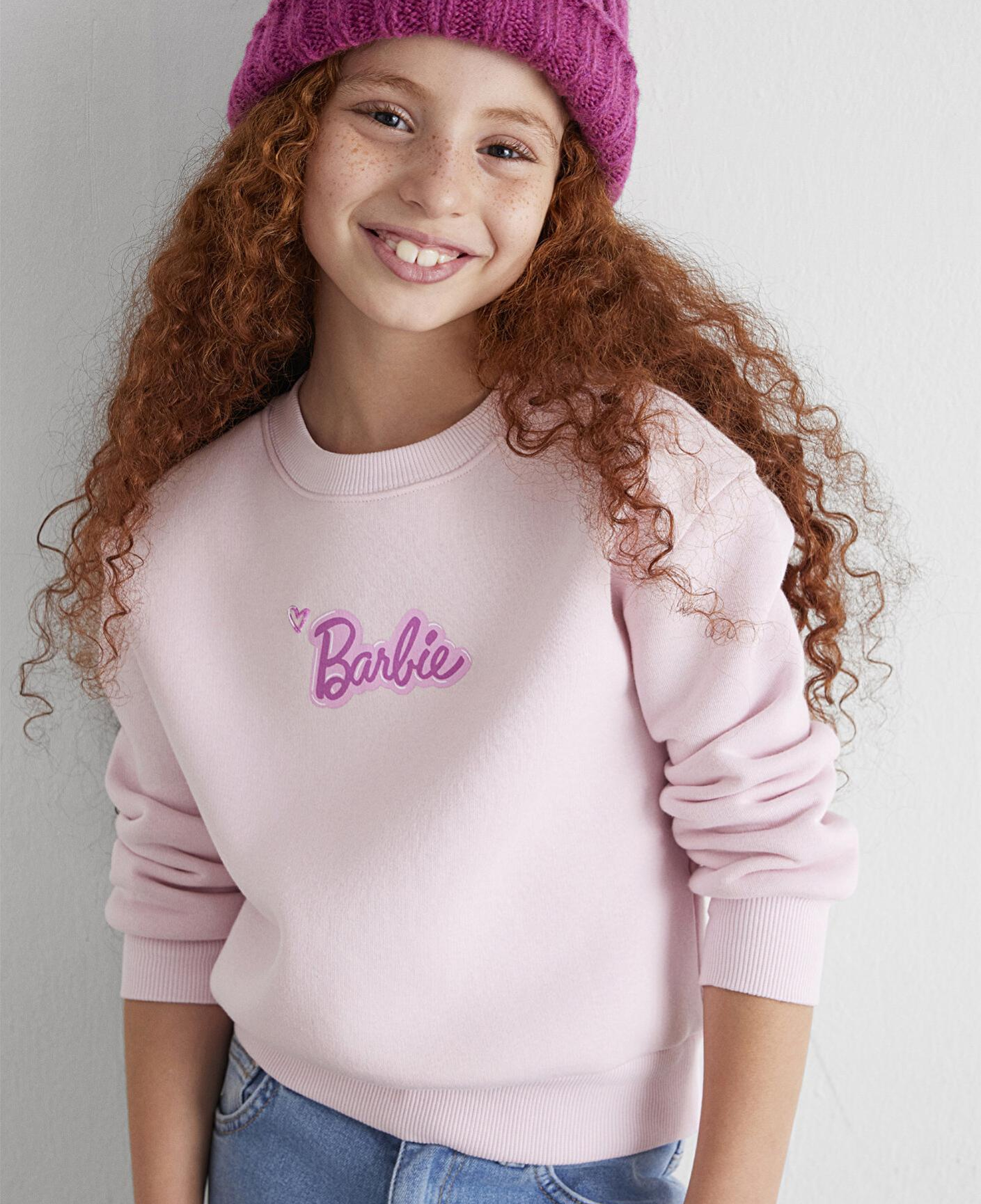 Mavi Barbie Baskılı Pembe Sweatshirt 7S10185-71007