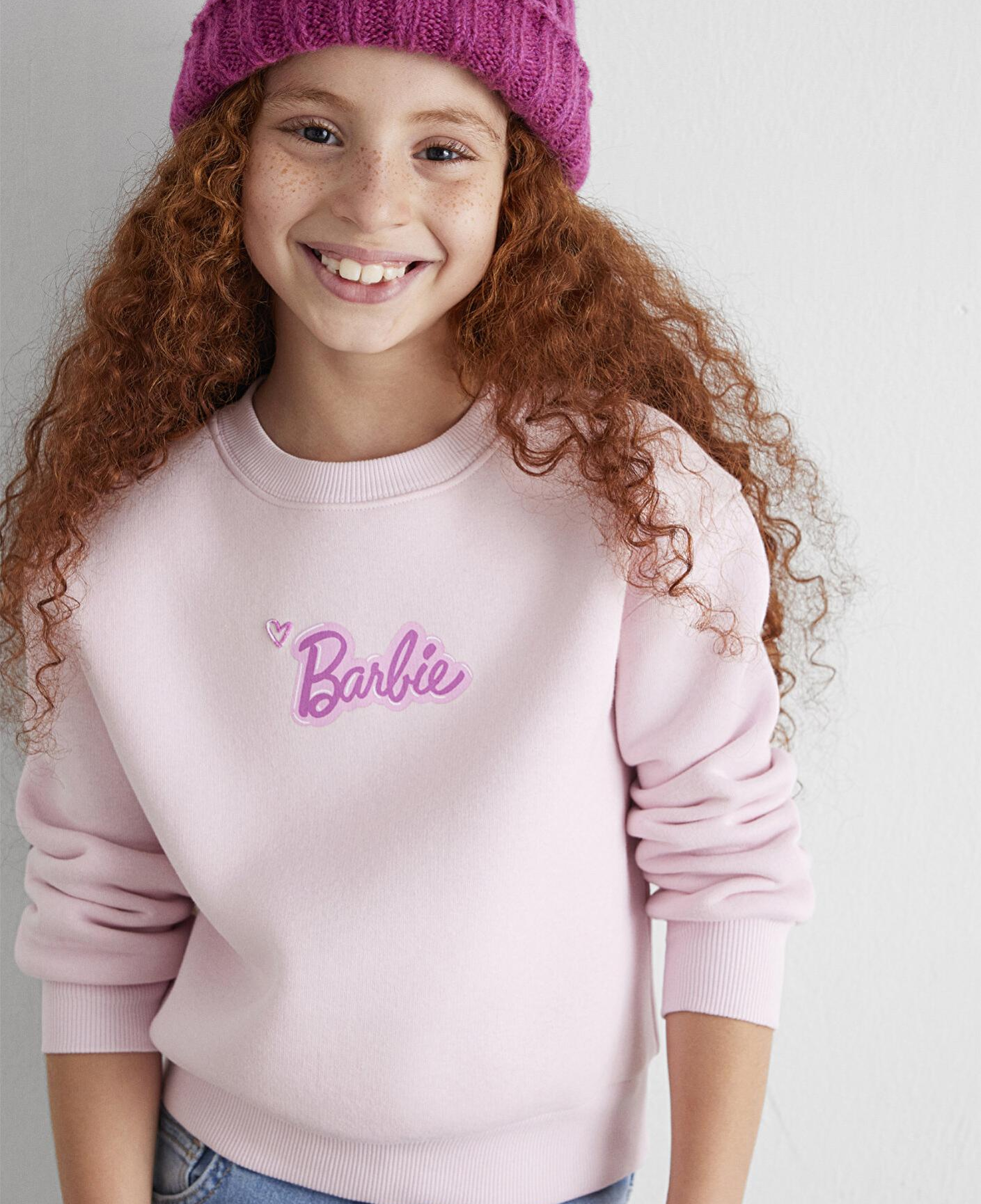 Mavi Barbie Baskılı Pembe Sweatshirt 7S10185-71007