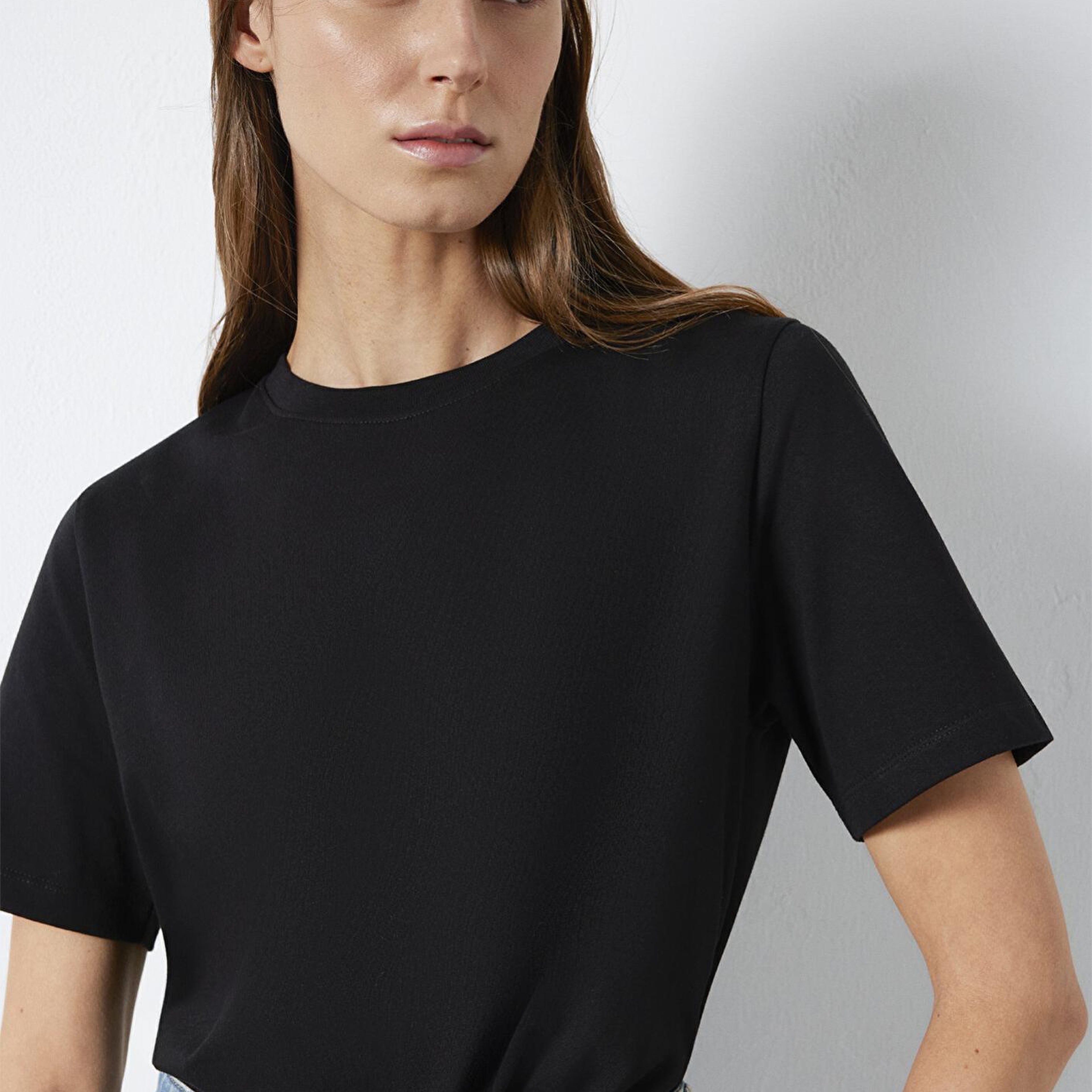 Mavi Siyah Basic Tişört Regular Fit / Normal Kesim 1600965-900