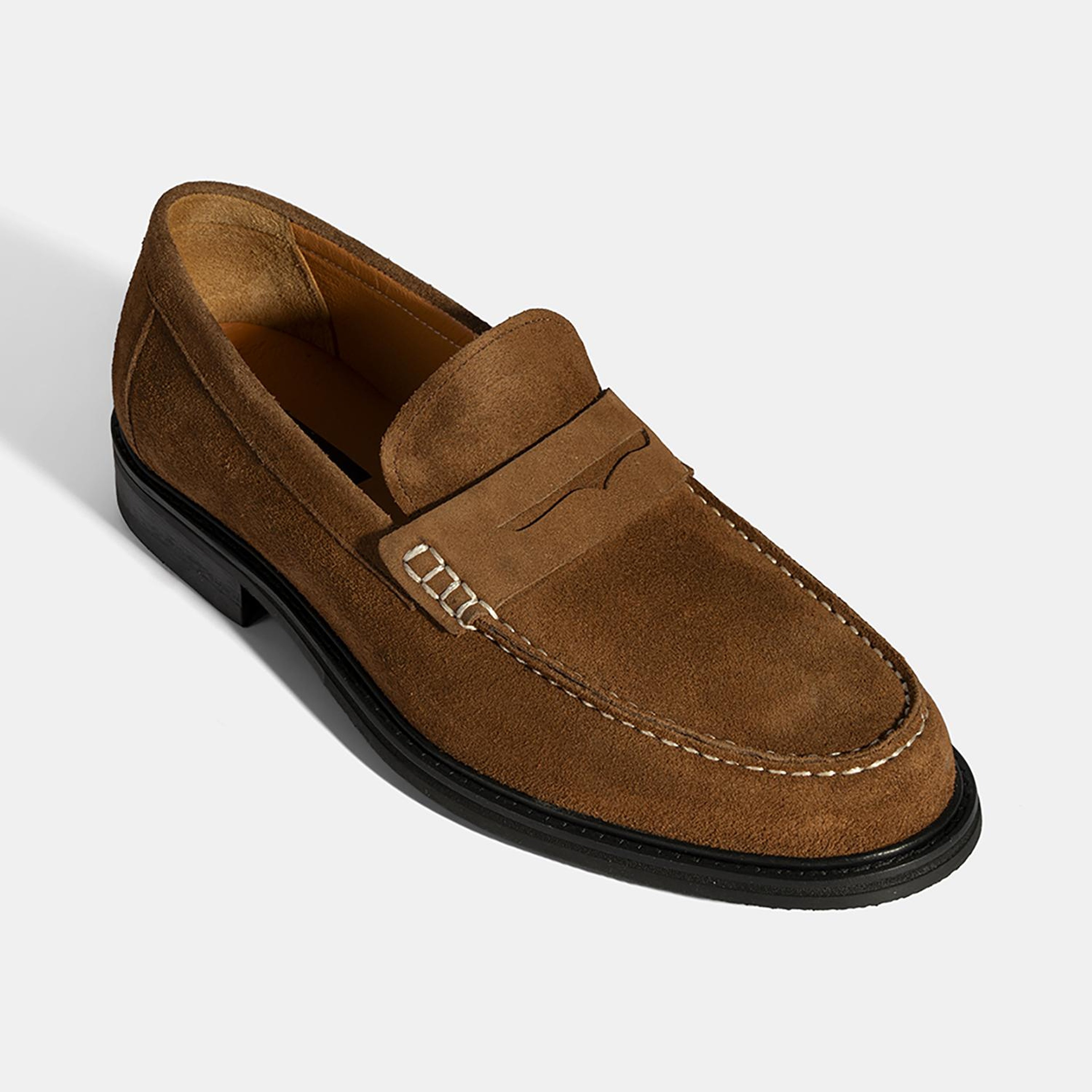 Erkek Taba Süet Deri Loafer