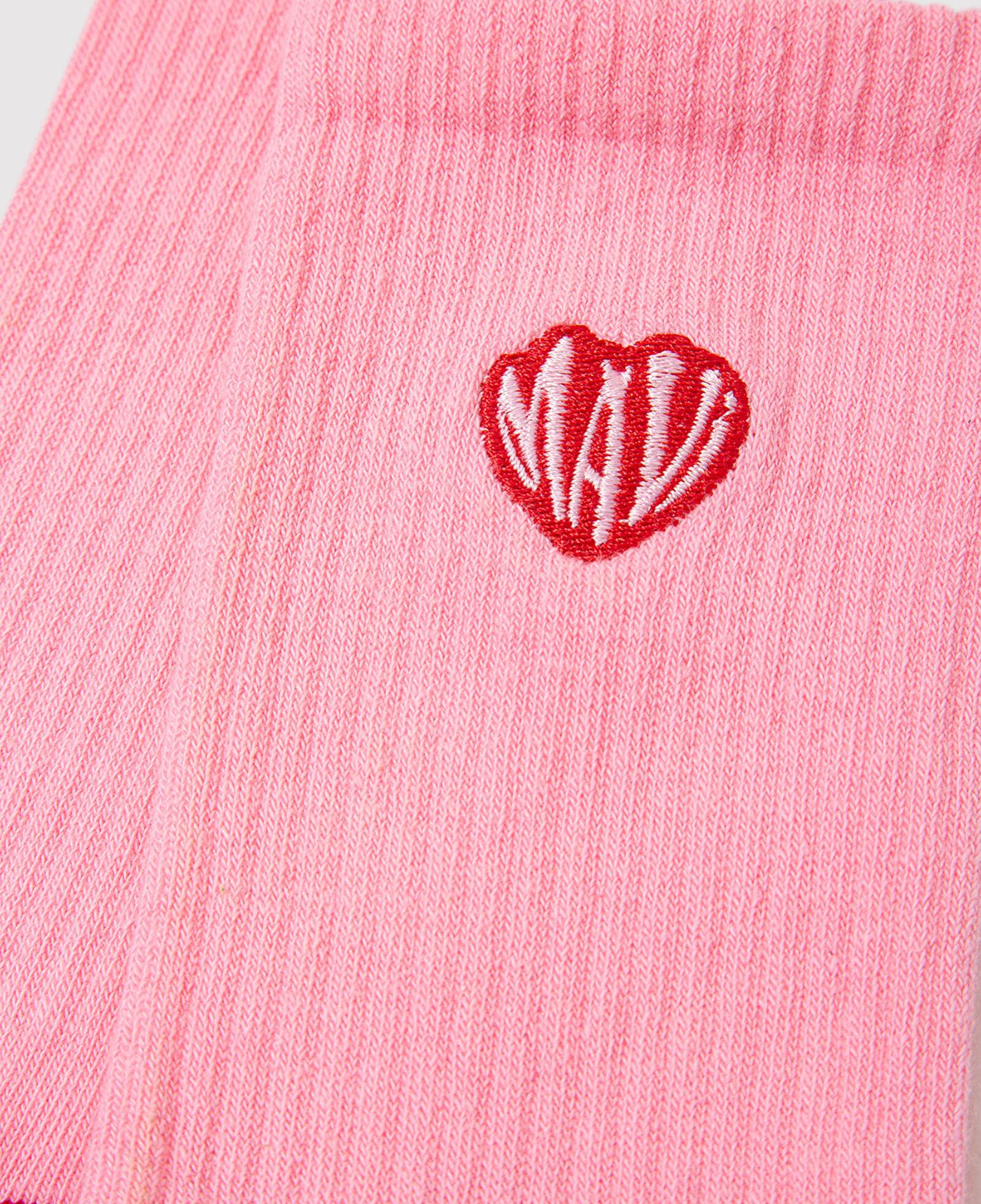 Mavi Mavi Logo Nakışlı Pembe Soket Çorap 1913874-17865