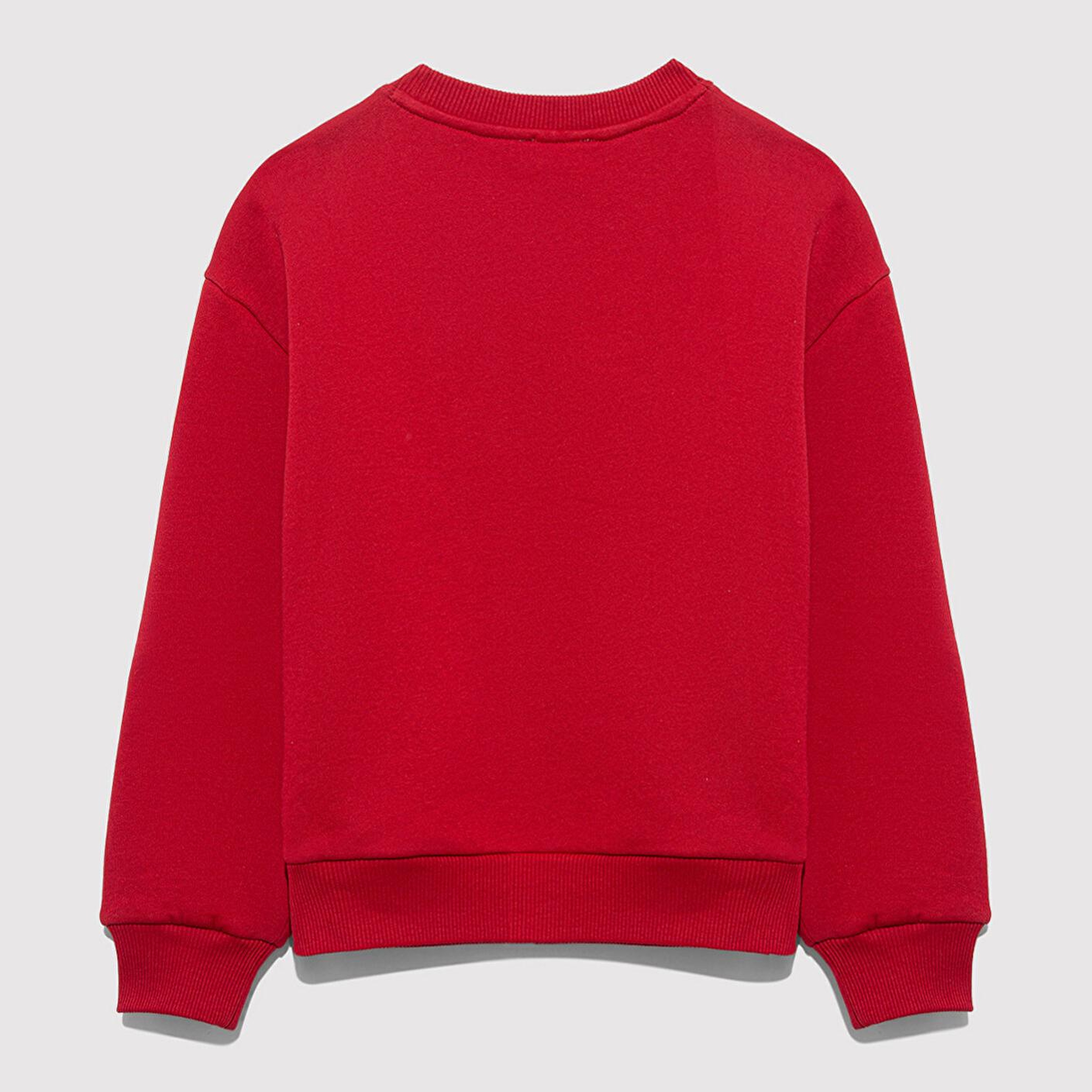 Mavi Yılbaşı Temalı Kırmızı Sweatshirt 7S10180-70390