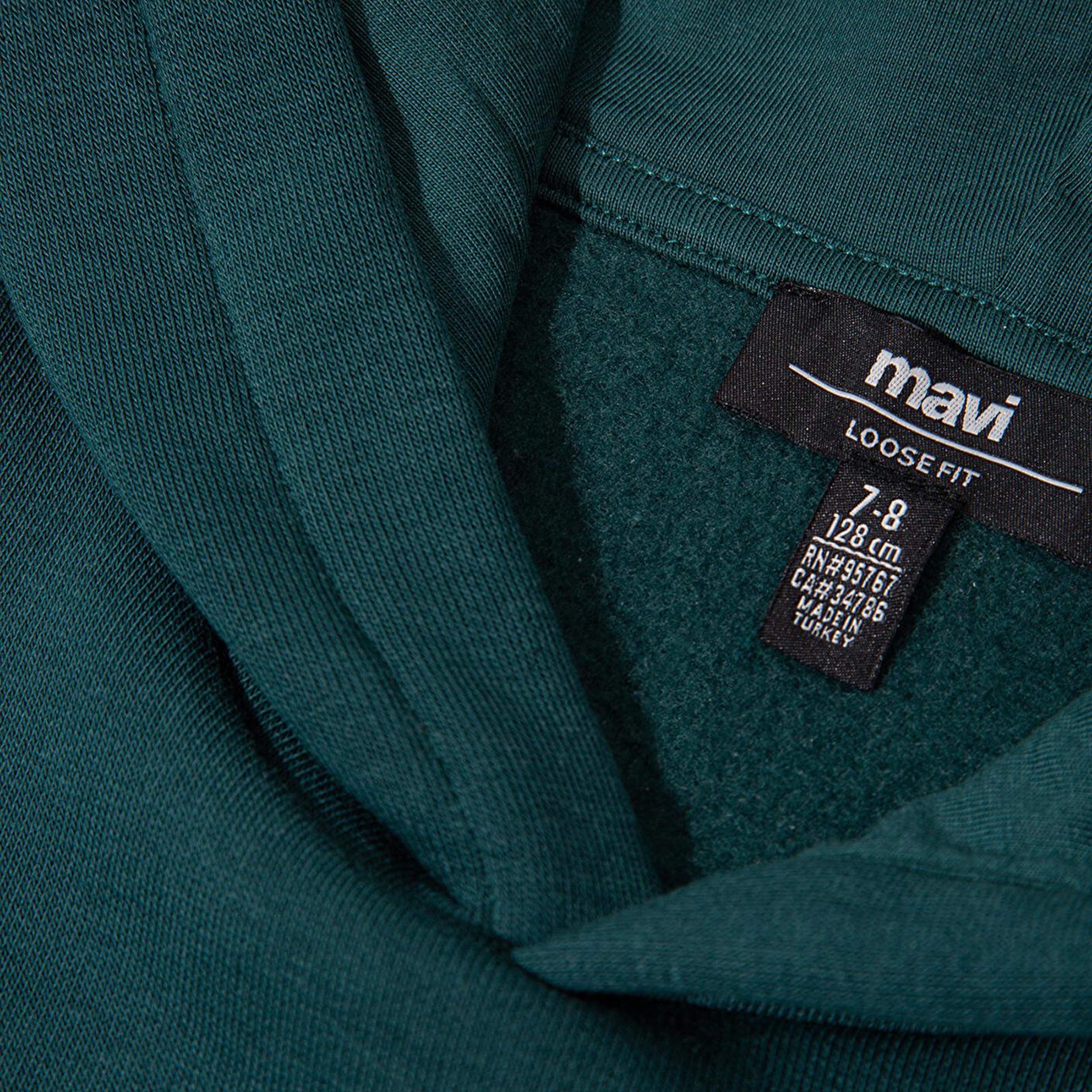 Mavi Yılbaşı Temalı Yeşil Sweatshirt 6S10178-71932