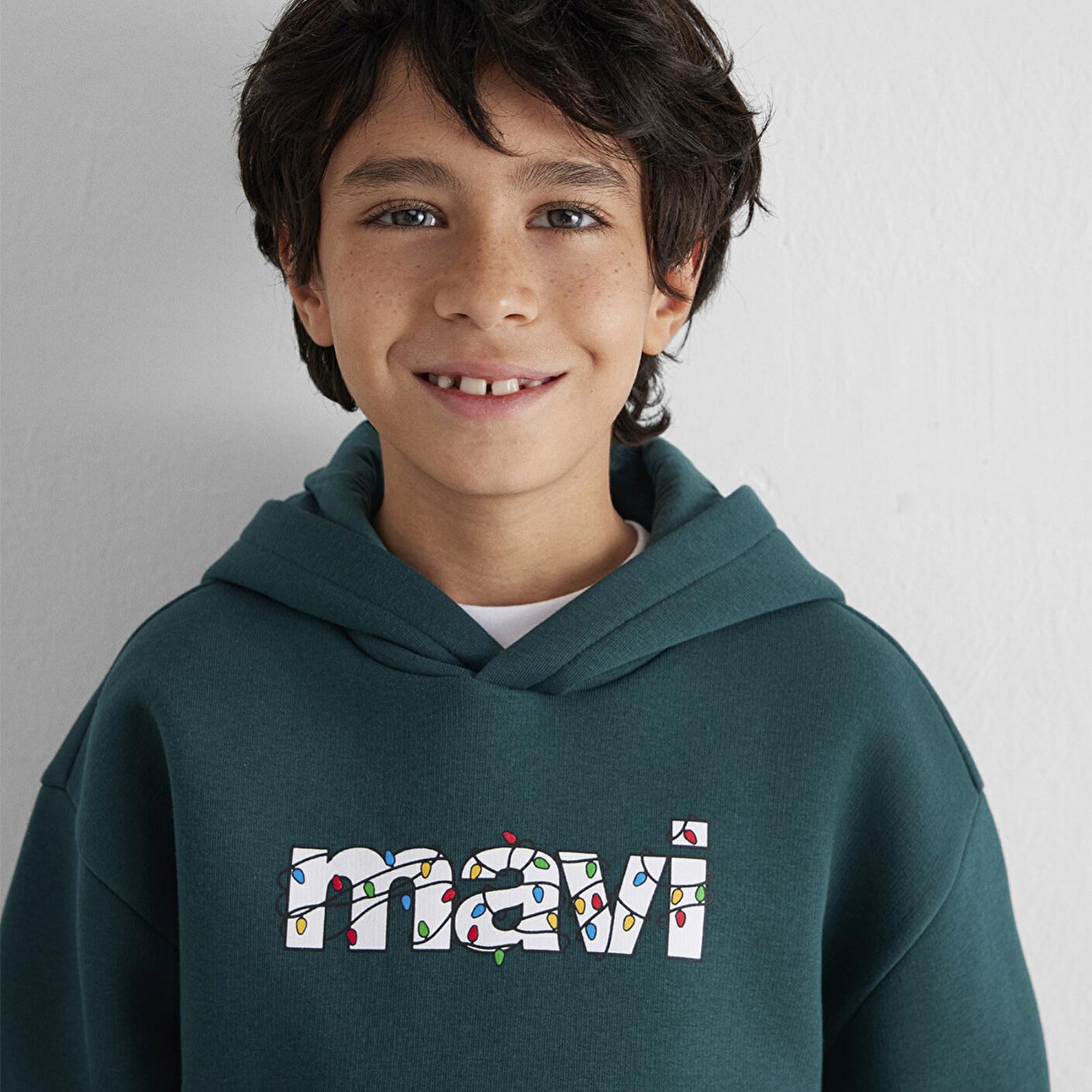 Mavi Yılbaşı Temalı Yeşil Sweatshirt 6S10178-71932
