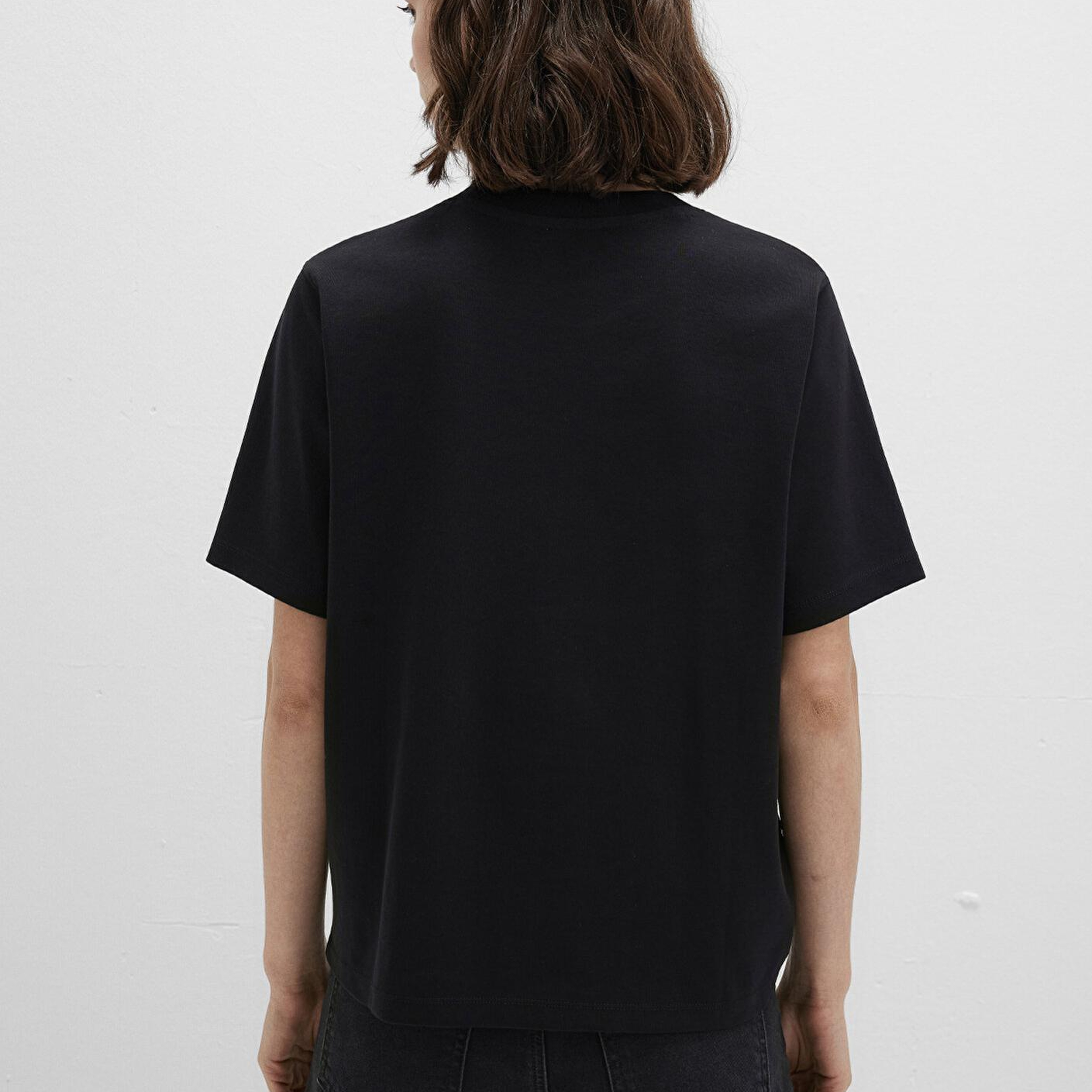 Mavi Siyah Basic İnterlok Tişört Loose Fit / Bol Rahat Kesim 1613820-900