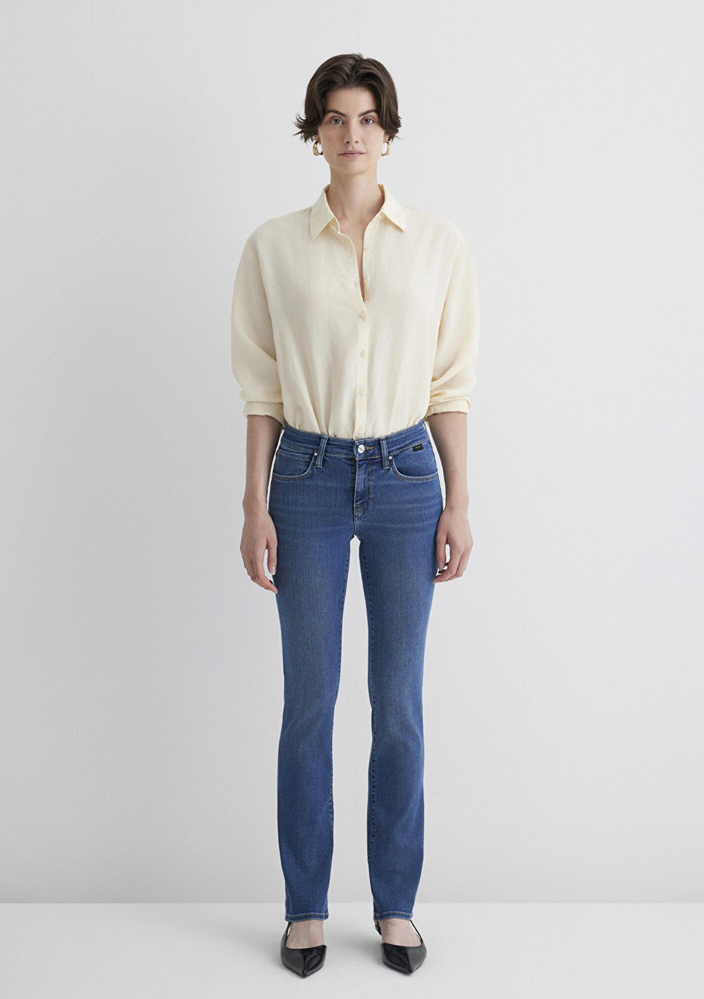 Mavi Mona Gold Klasik Gölgeli Indigo Mavisi Jean Pantolon 1049784195