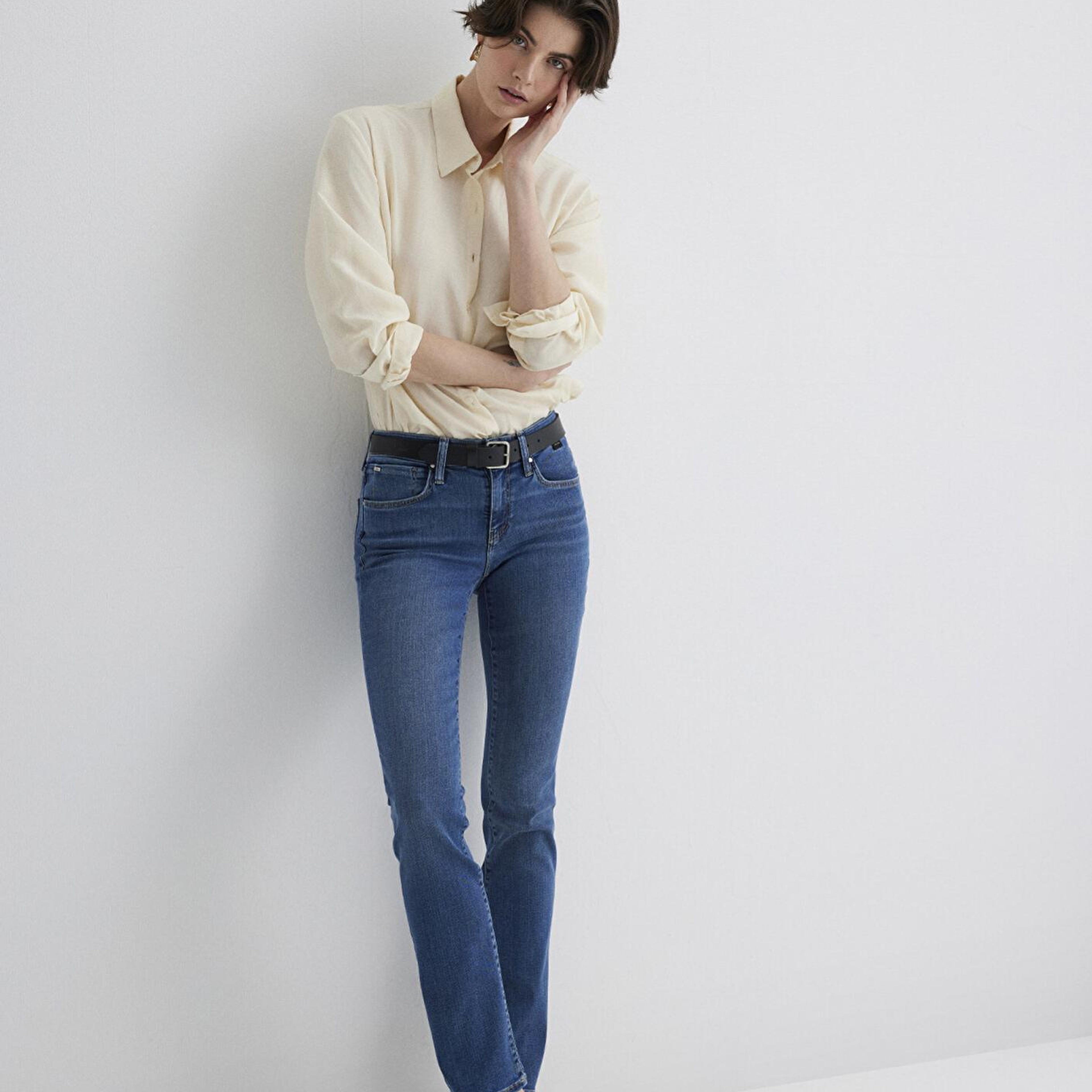 Mavi Mona Gold Klasik Gölgeli Indigo Mavisi Jean Pantolon 1049784195