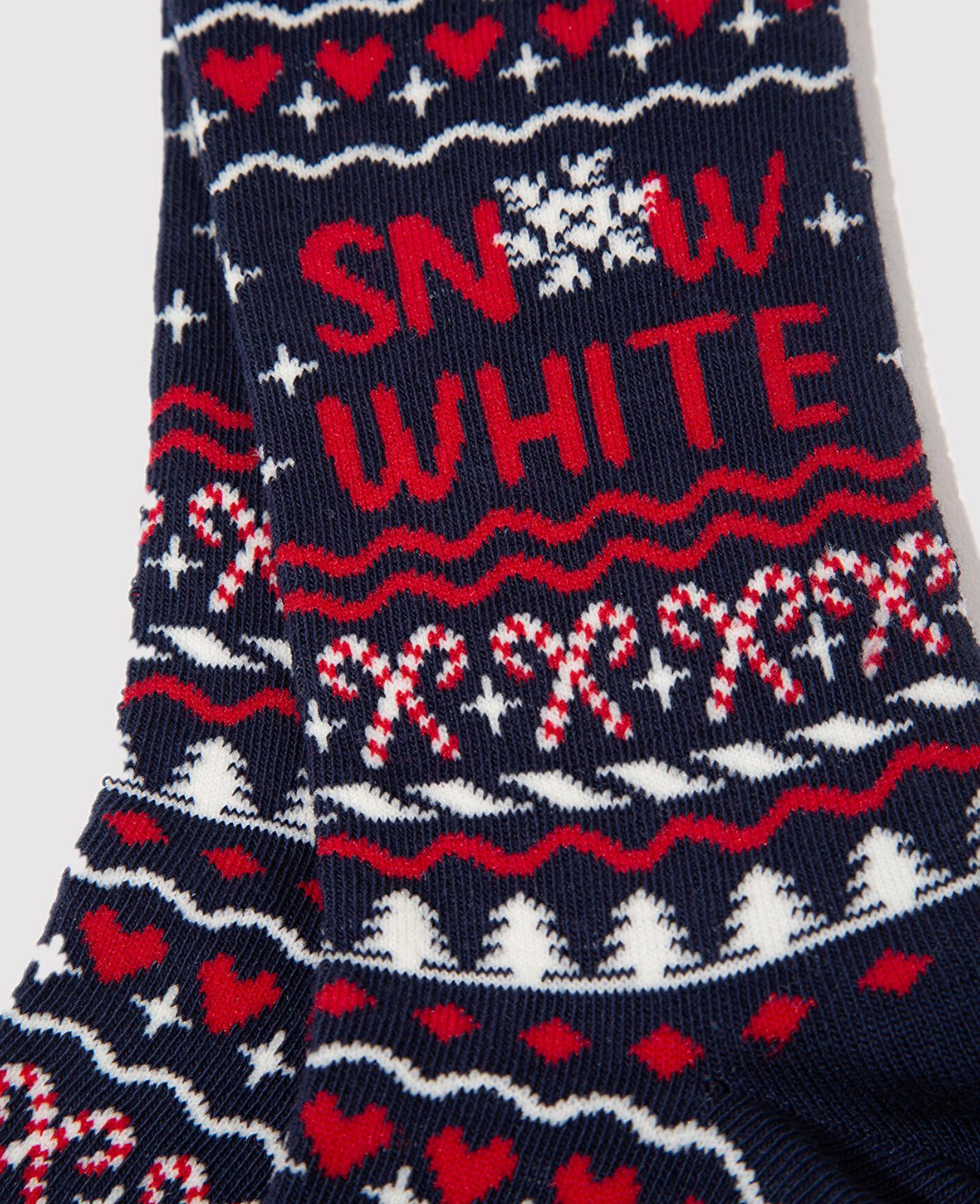 Mavi Yılbaşı Temalı Lacivert Soket Çorap 1913665-70720