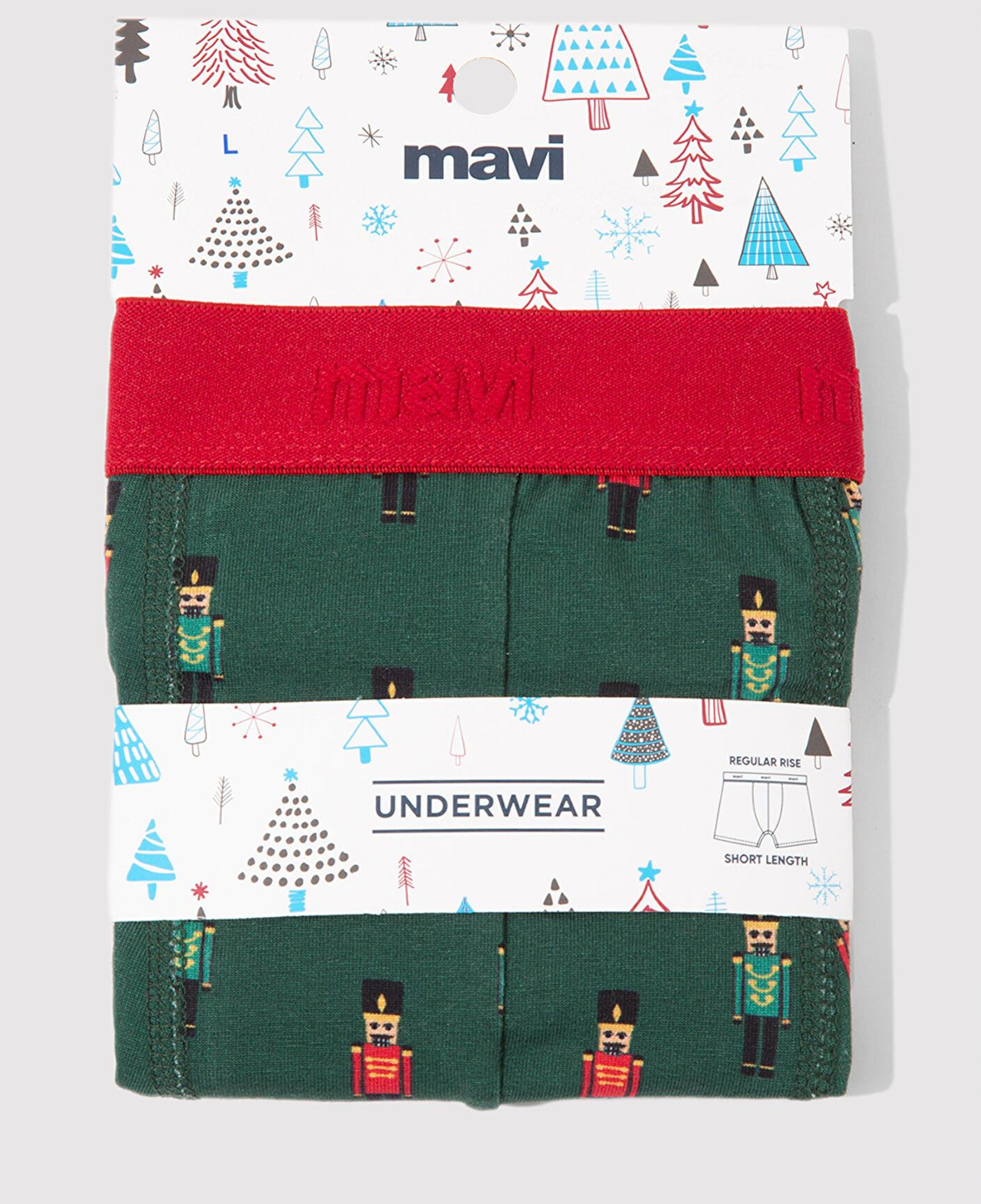 Mavi Yılbaşı Temalı Baskılı Boxer 0912138-71871