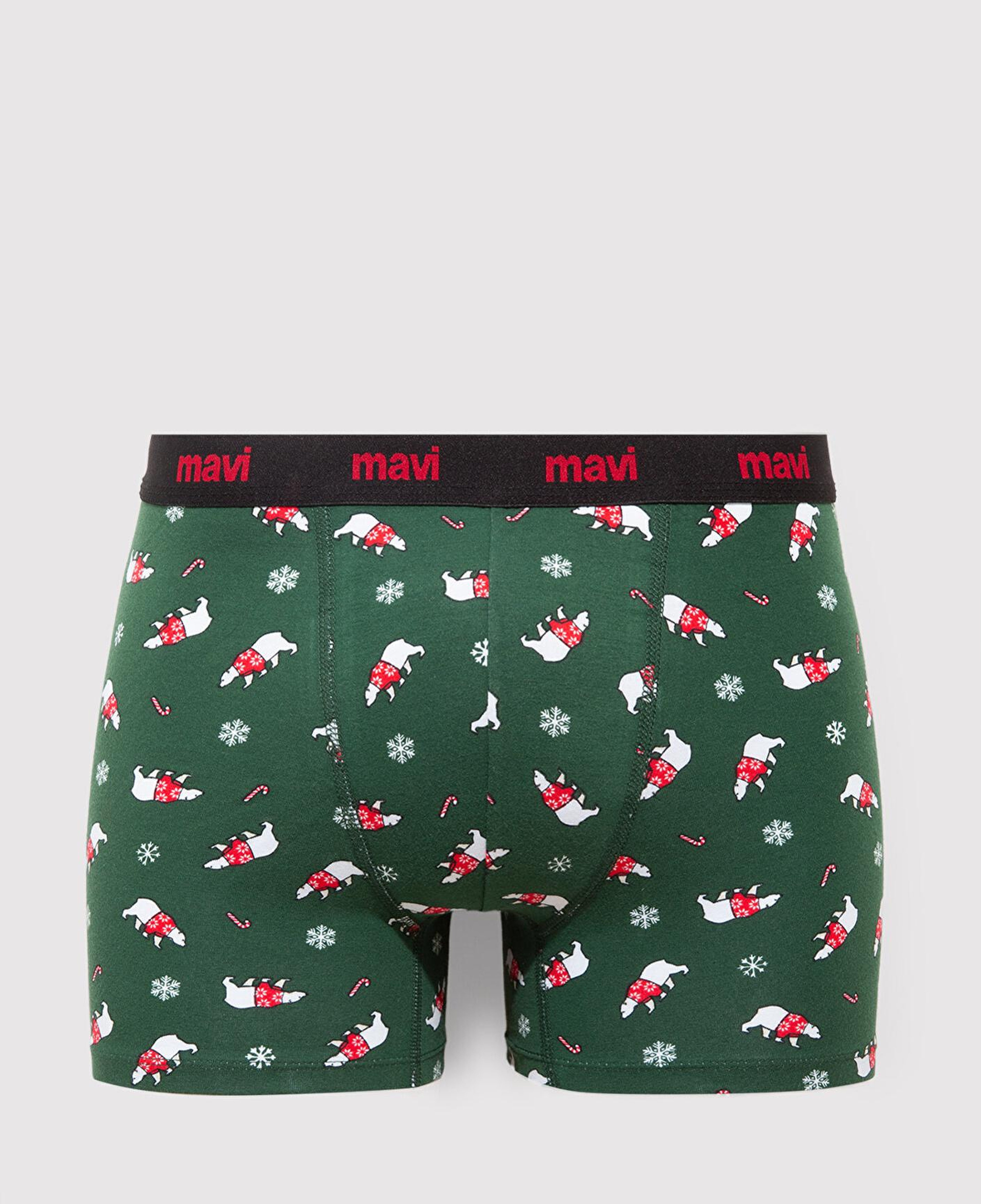 Mavi Yılbaşı Temalı Baskılı Boxer 0912140-71871